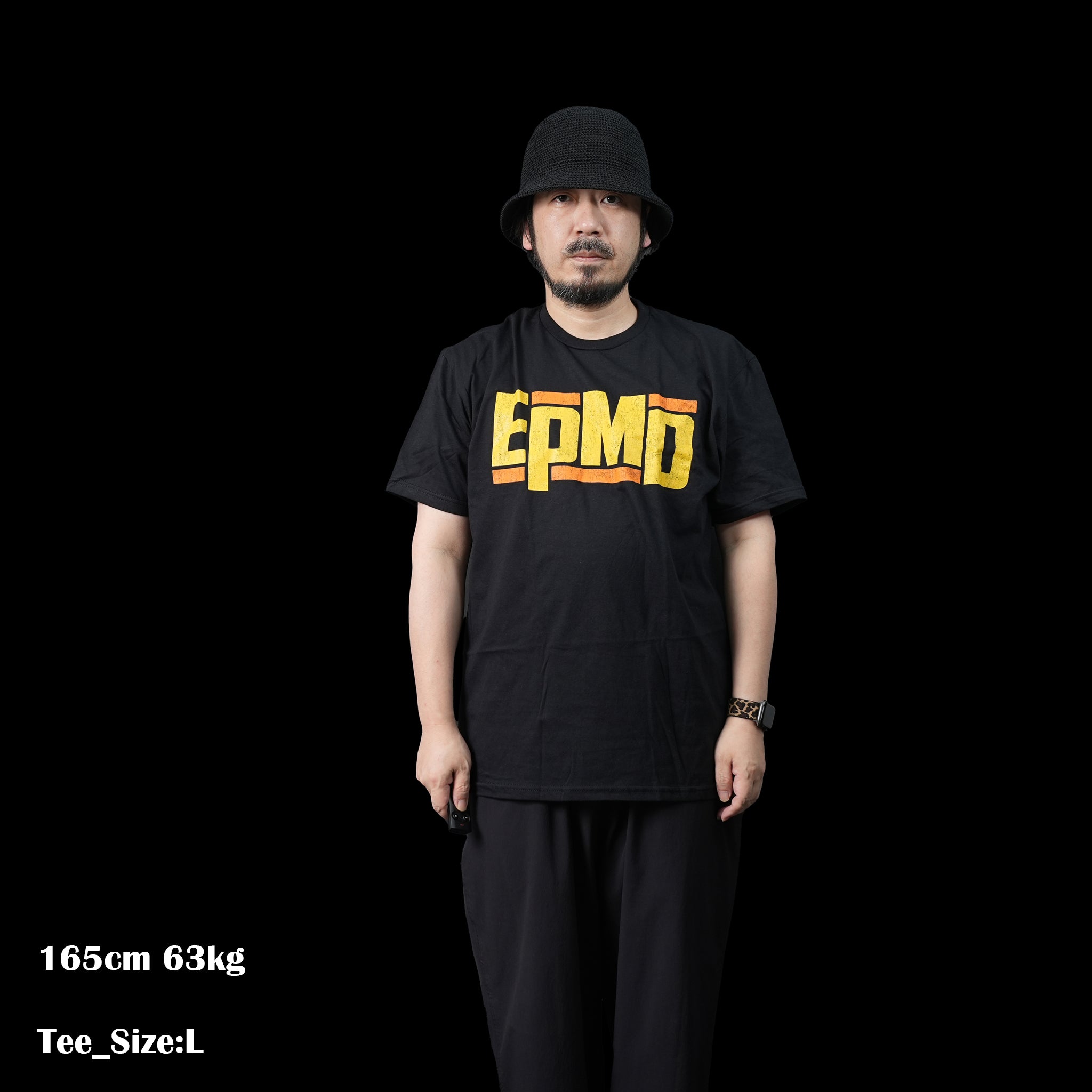 EPMD_Distressed Classic Logo_Unisex_Black【ROCK OFF】【ネコポス選択可能】