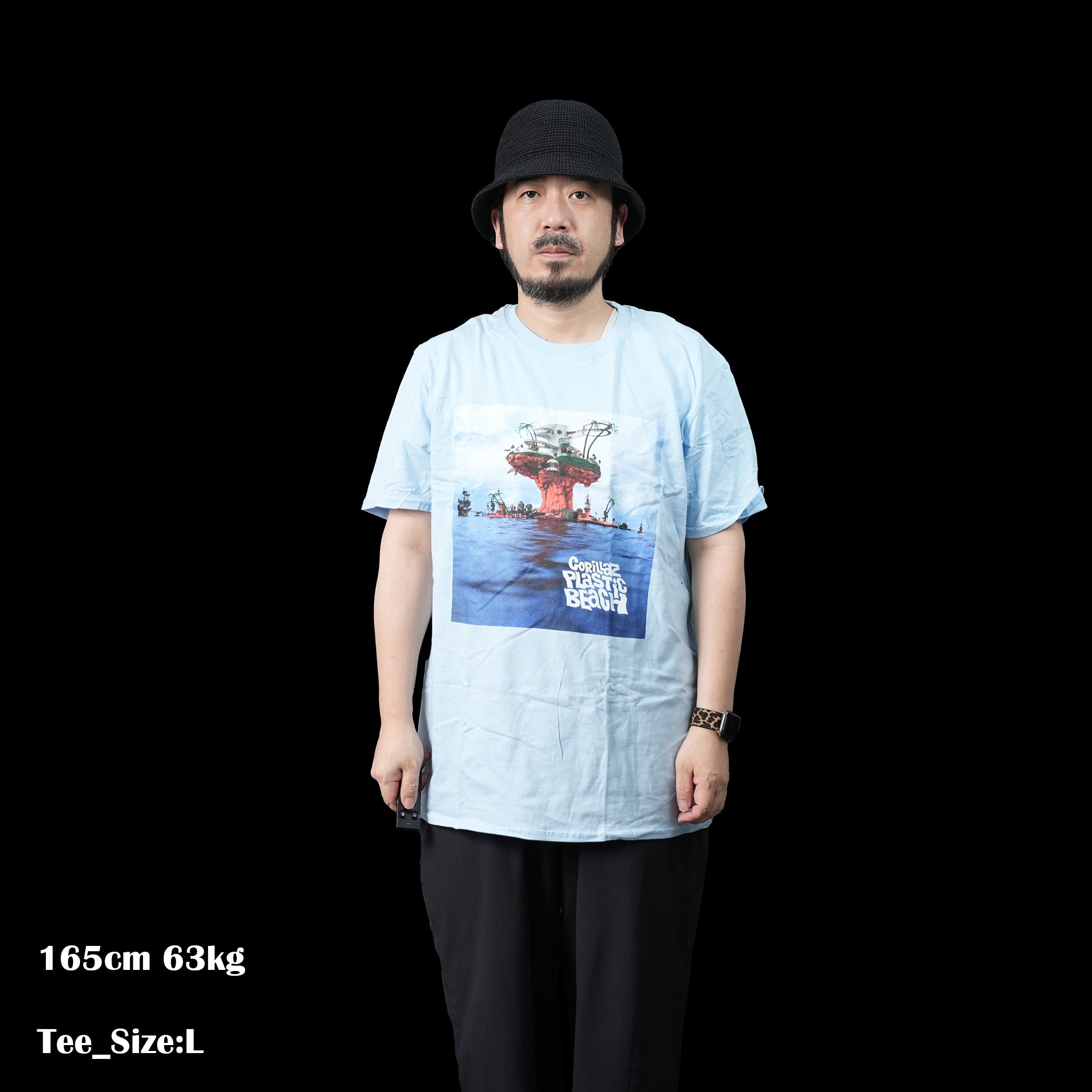 Name:Gorillaz_Plastic Beach_Unisex_LHT BLUE【ROCK OFF】【ネコポス選択可能】