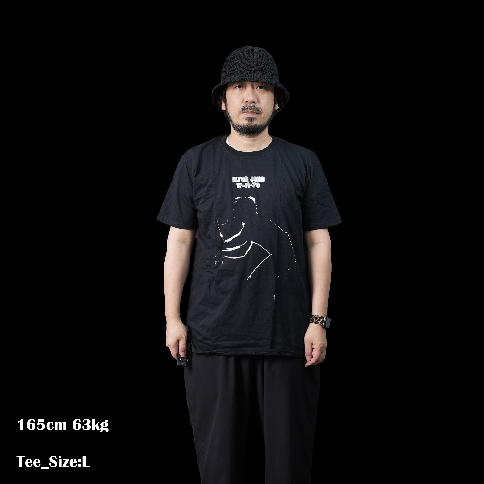 EltonJohn_17.11.70 Album_Unisex_Black【ROCK OFF】【ネコポス選択可能】