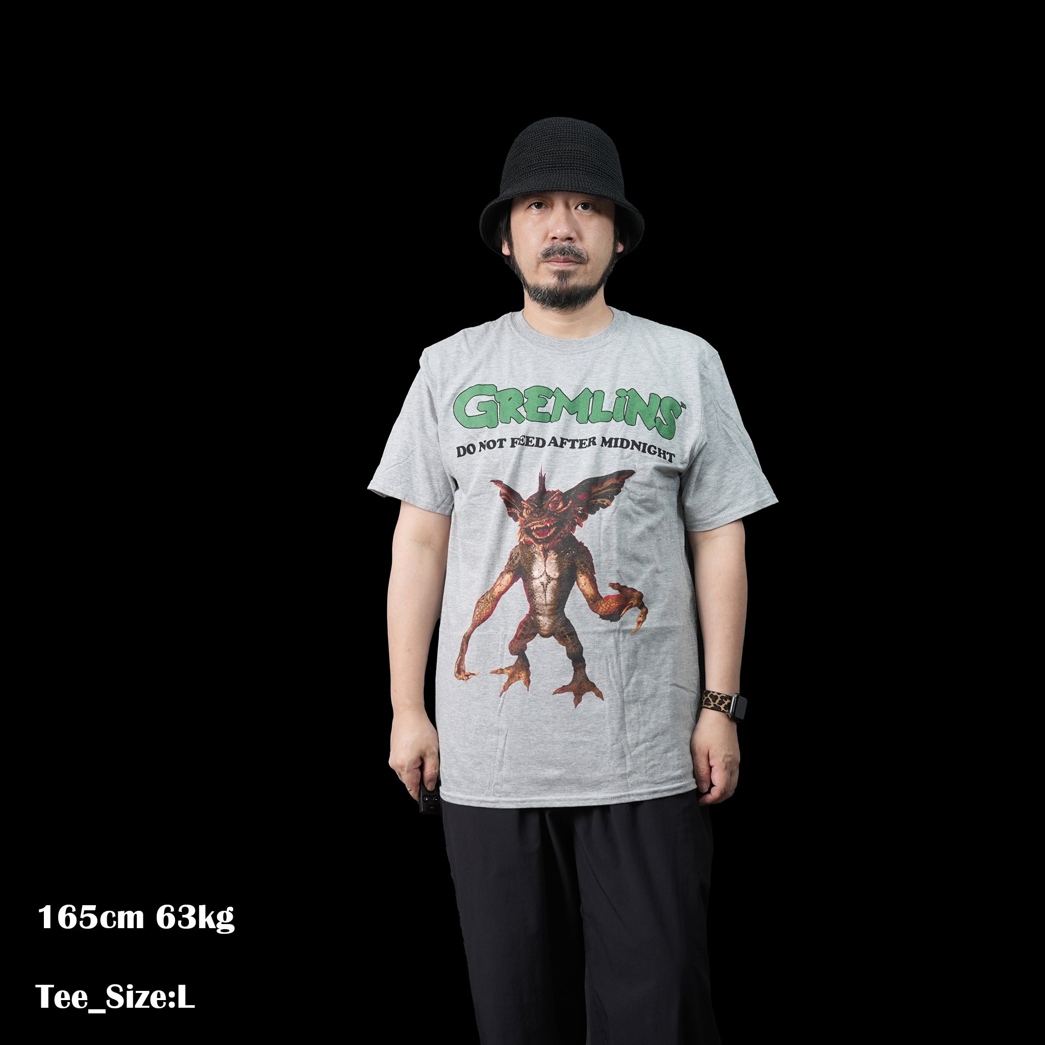 Name:WarnerBros_Gremlins Stripe Do Not Feed_Unisex_GREY【ROCK OFF】【ネコポス選択可能】