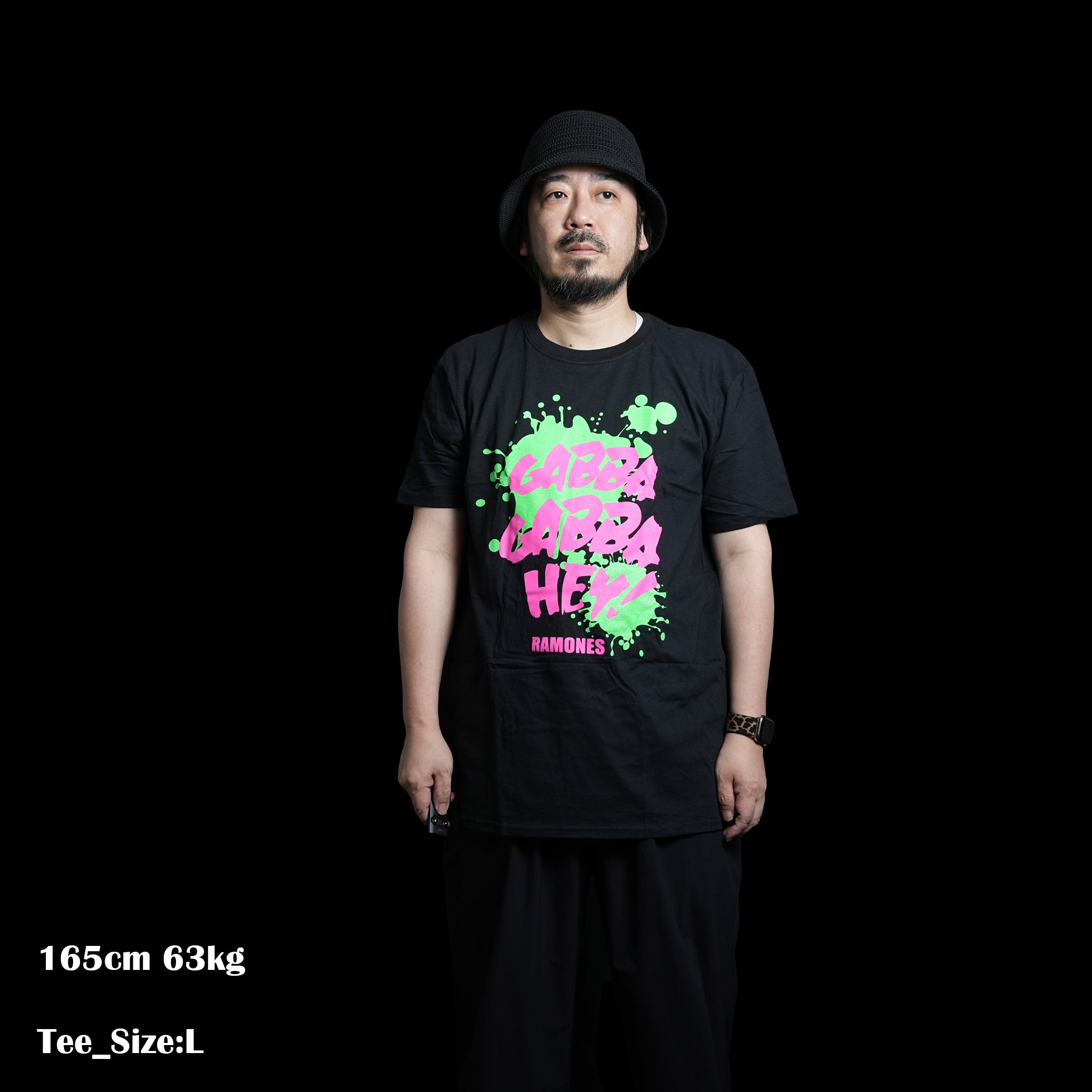 Name:Ramones_Gabba Gabba Hey_Unisex_Black【ROCK OFF】【ネコポス選択可能】