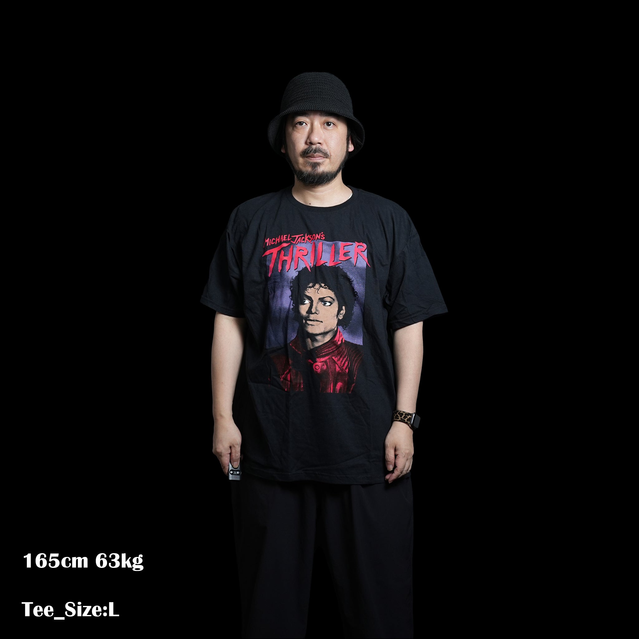 No:MJTS04MB | Artist:MichaelJackson | Name:Thriller Pose | Color:Black | Size:L/1XL【ROCK OFF】【ネコポス選択可能】