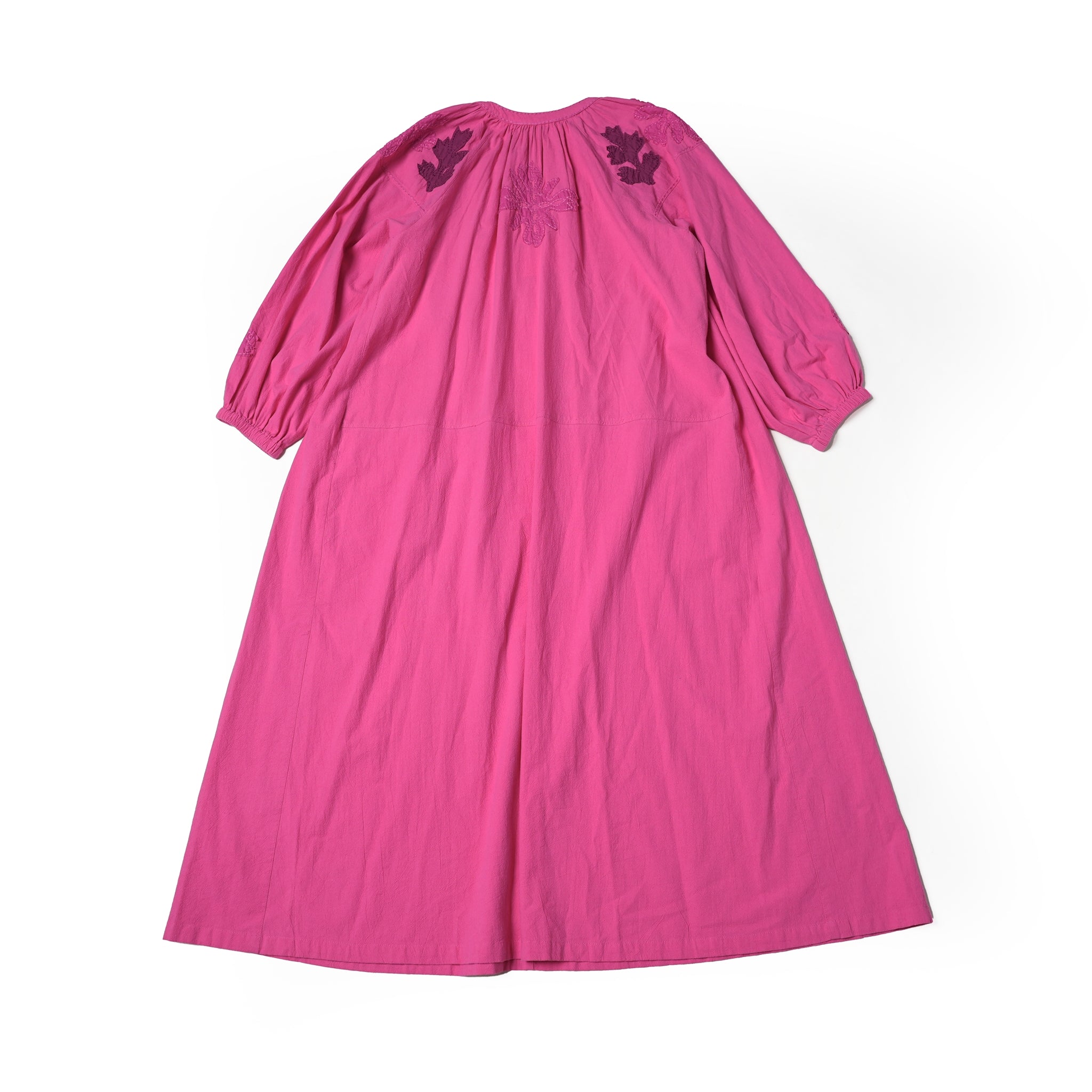 COTTON FLOWER PATCHWORK DRESS – Pink | SARAMALLIKA