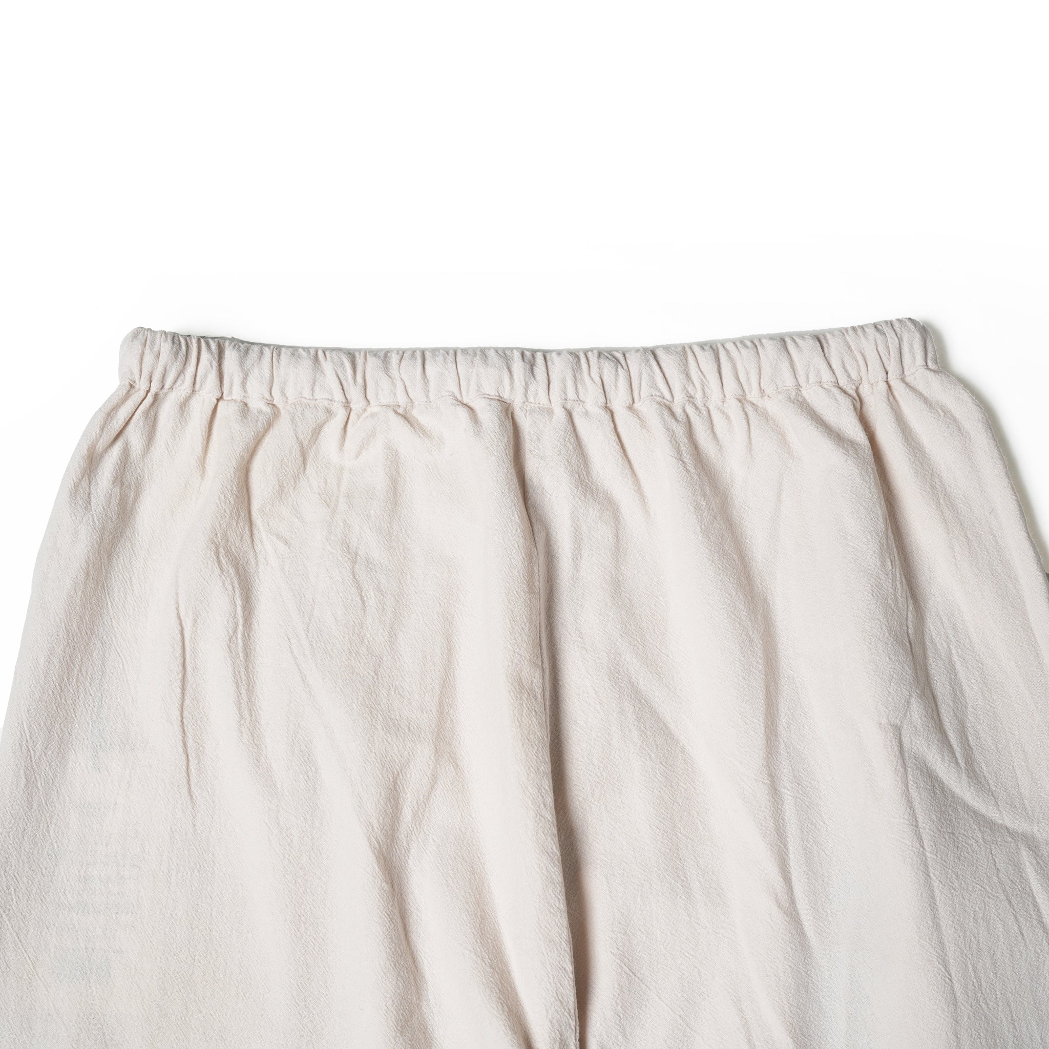 COTTON FLOWER PATCH WORK PANTS – Ecru | SARAMALLIKA