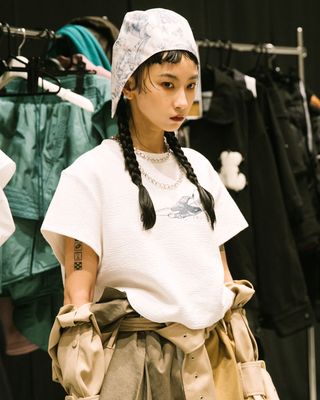 No:Seivson tee | Name:Seivson x FRUITION "Hand Embroidered Goddess of Harvest Demeter T-SHIRT" White【SEIVSON_セイブソン】
