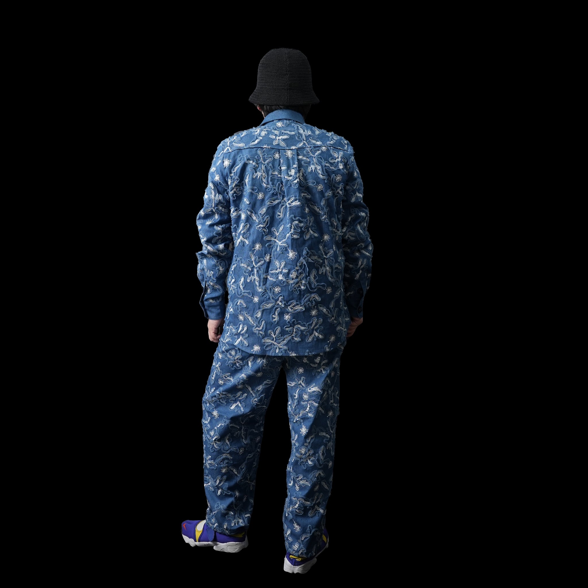 No:28SM00TRM023BLE | Name:Honeycomb Denim Trousers | Color:Blue【SISTER JANE_シスタージェーン】