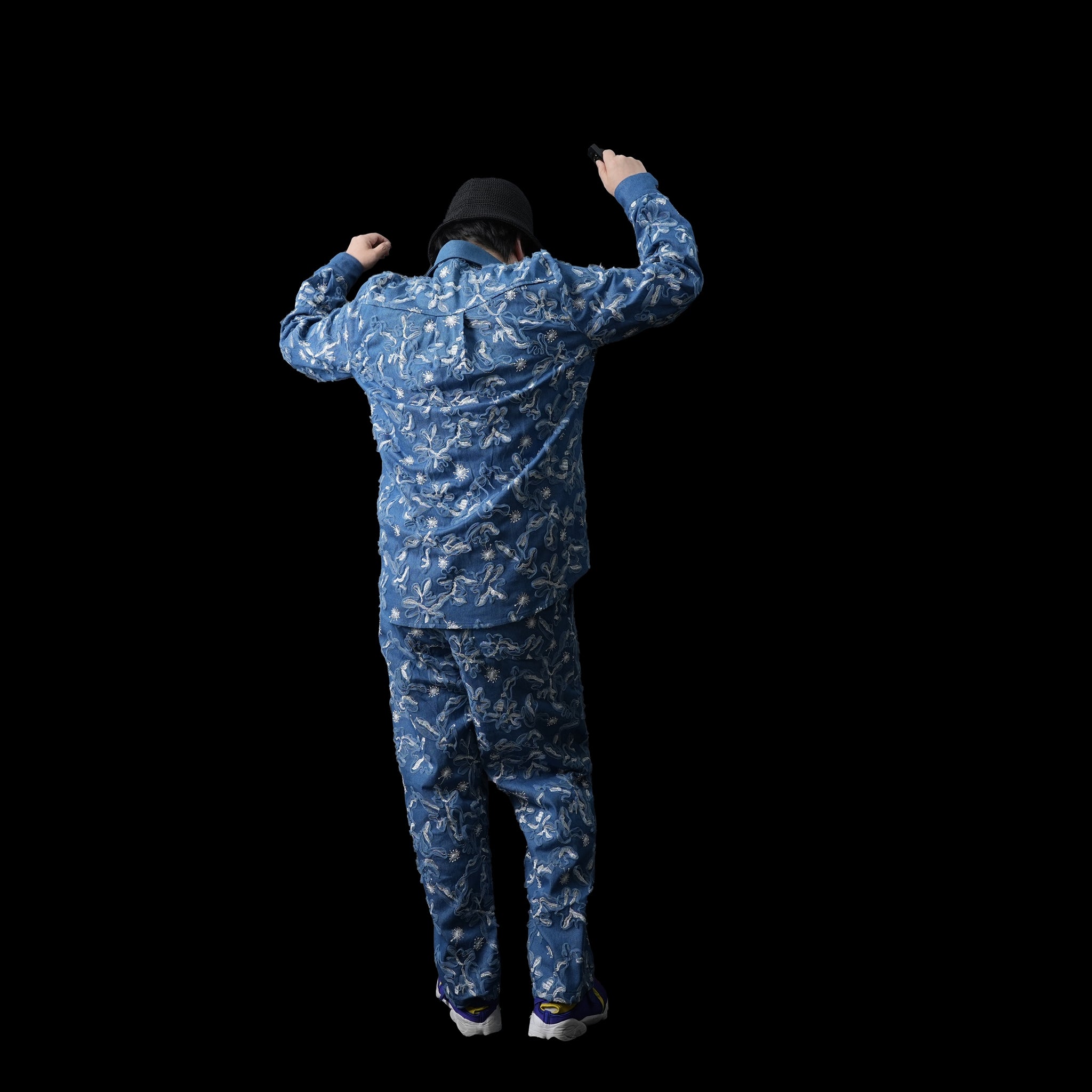 No:28SM00TRM023BLE | Name:Honeycomb Denim Trousers | Color:Blue【SISTER JANE_シスタージェーン】