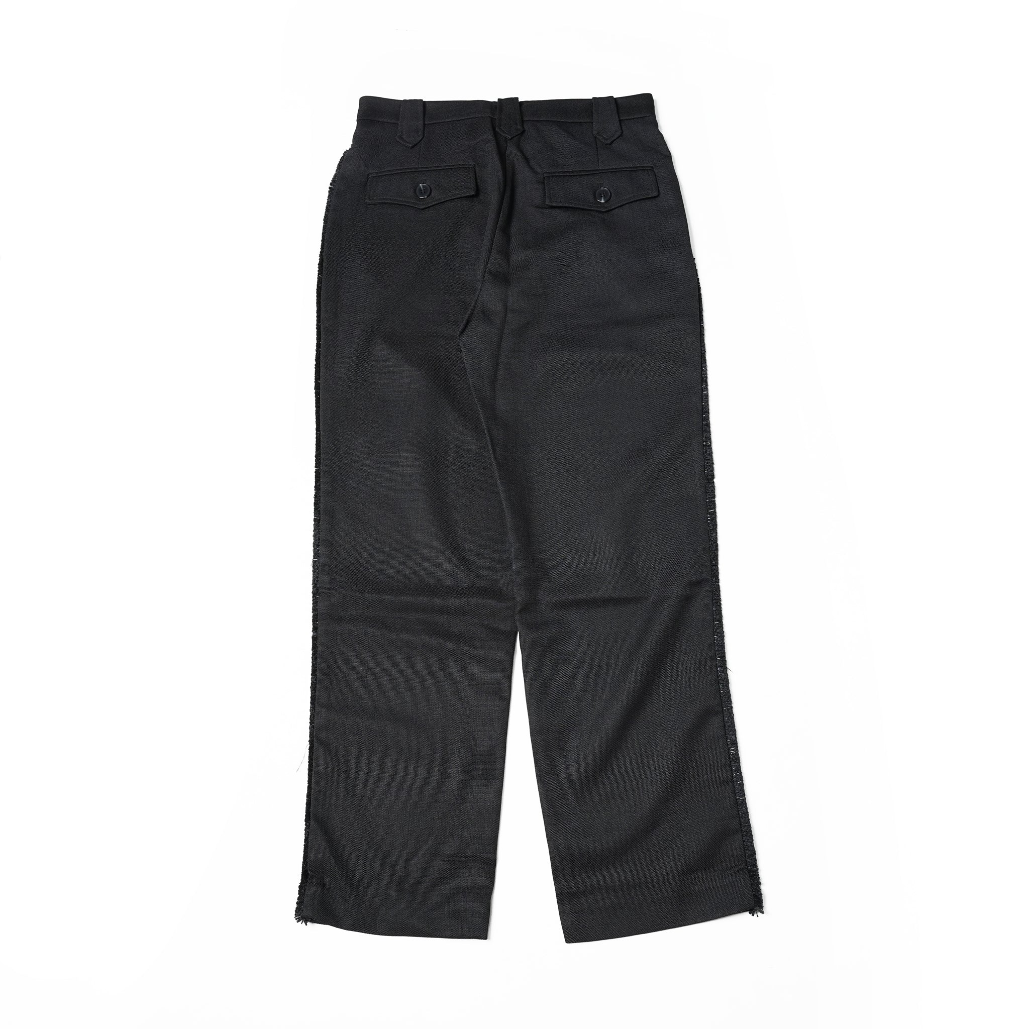 No:28SM00TRM022BLK | Name:Cory Fray Trousers | Color:Black【SISTER JANE_シスタージェーン】