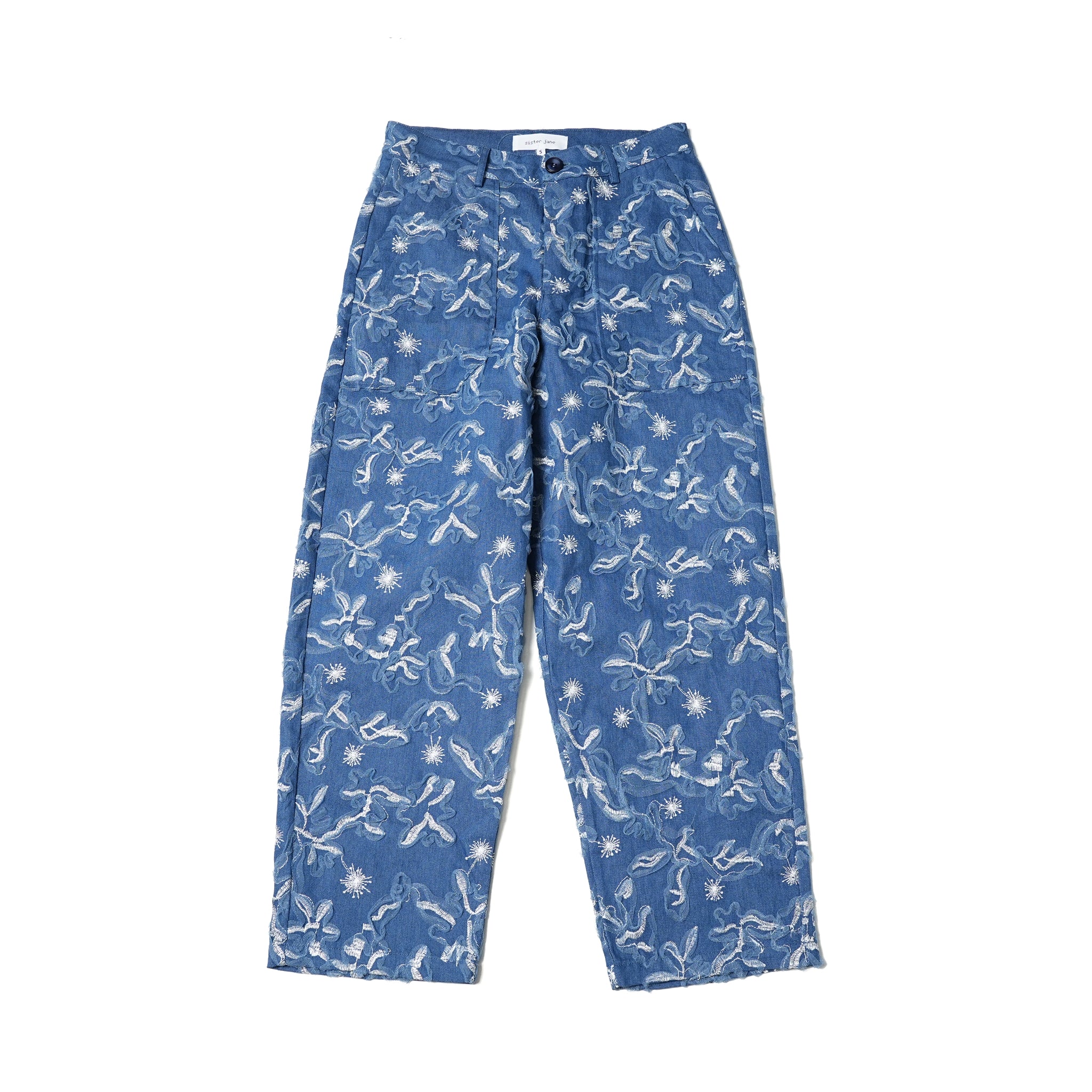 No:28SM00TRM023BLE | Name:Honeycomb Denim Trousers | Color:Blue【SISTER JANE_シスタージェーン】