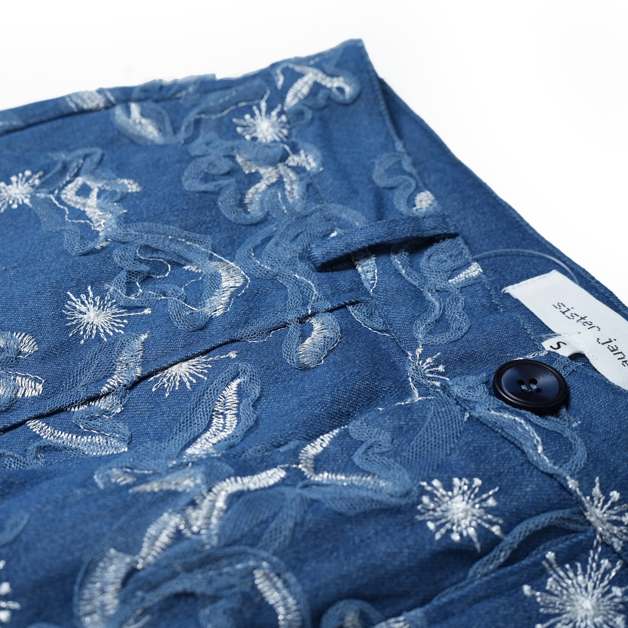 No:28SM00TRM023BLE | Name:Honeycomb Denim Trousers | Color:Blue【SISTER JANE_シスタージェーン】