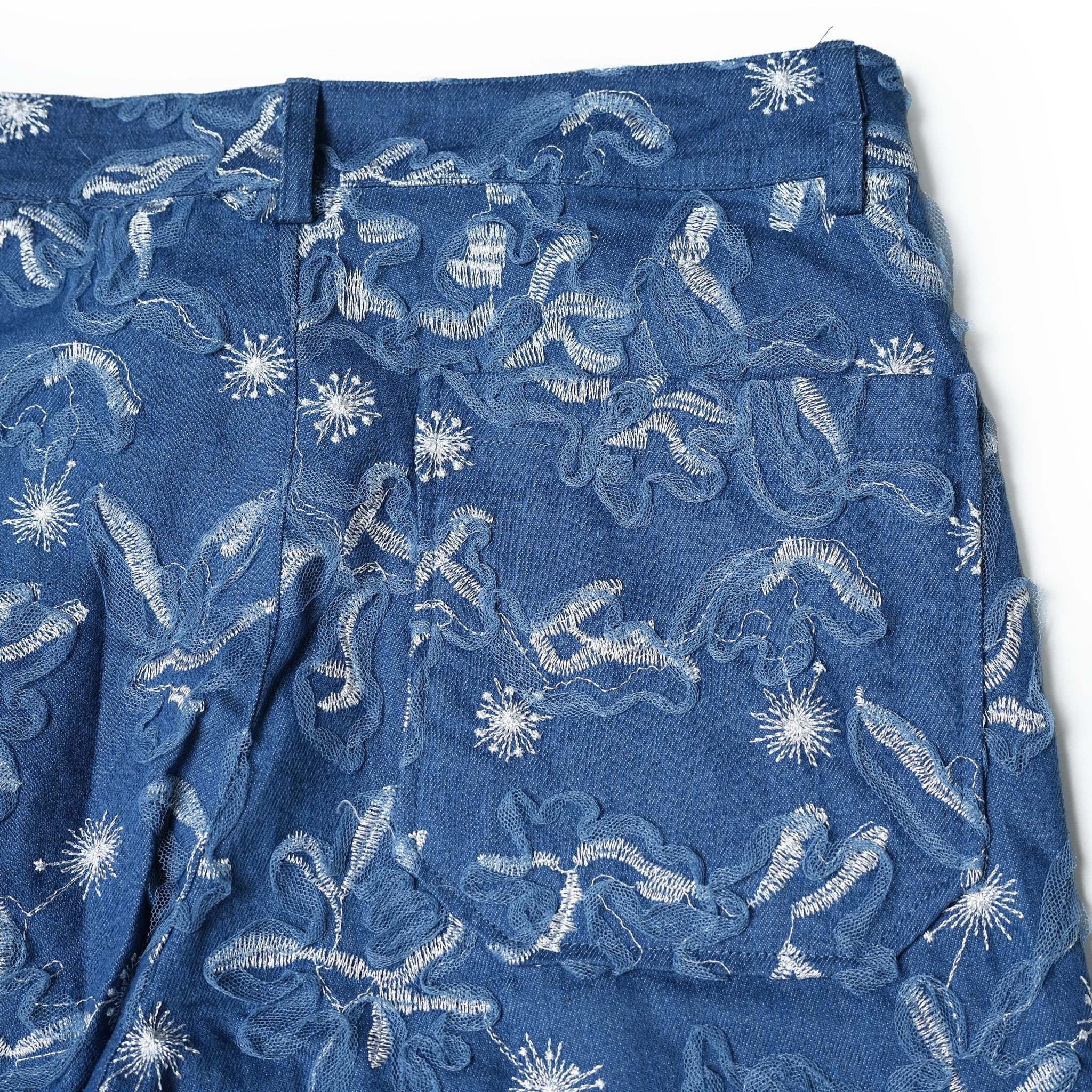 No:28SM00TRM023BLE | Name:Honeycomb Denim Trousers | Color:Blue【SISTER JANE_シスタージェーン】