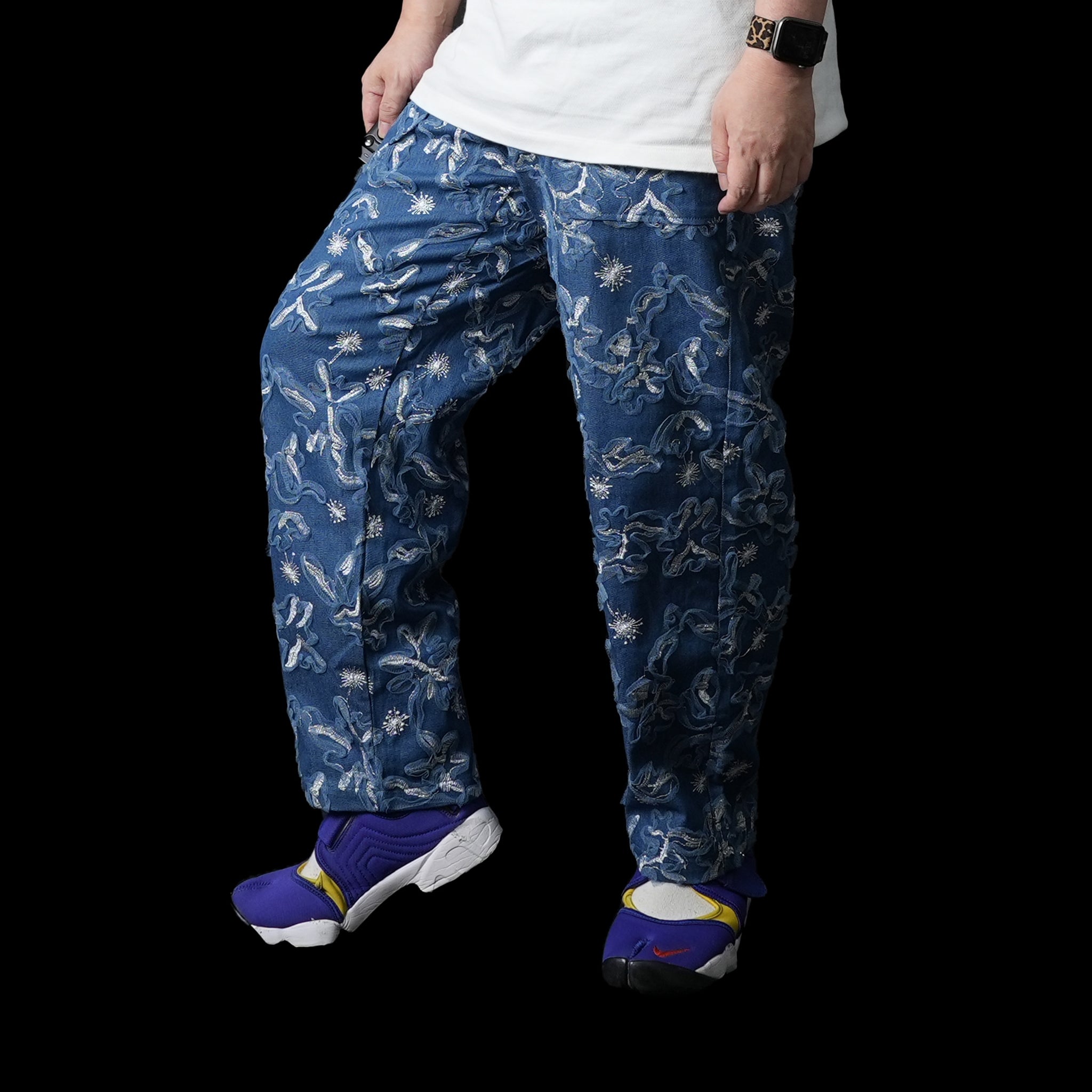 No:28SM00TRM023BLE | Name:Honeycomb Denim Trousers | Color:Blue【SISTER JANE_シスタージェーン】