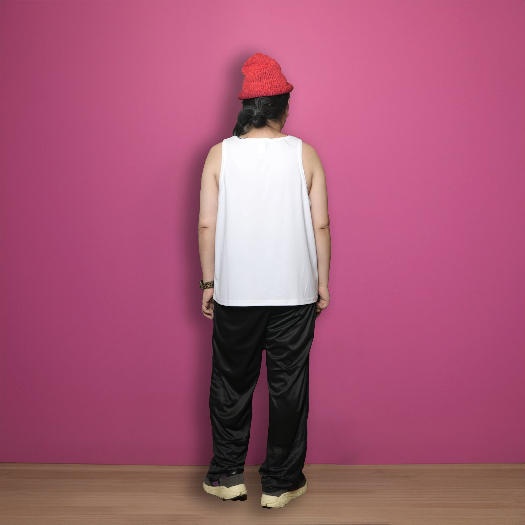 D-Knee Pants / Toned Heavy-Mock and Gym Mesh 100% Polyester | Color:Black | Size:M/L/XL | 【SMOKE T ONE_スモークトーン】【D-SPORT WEAR】