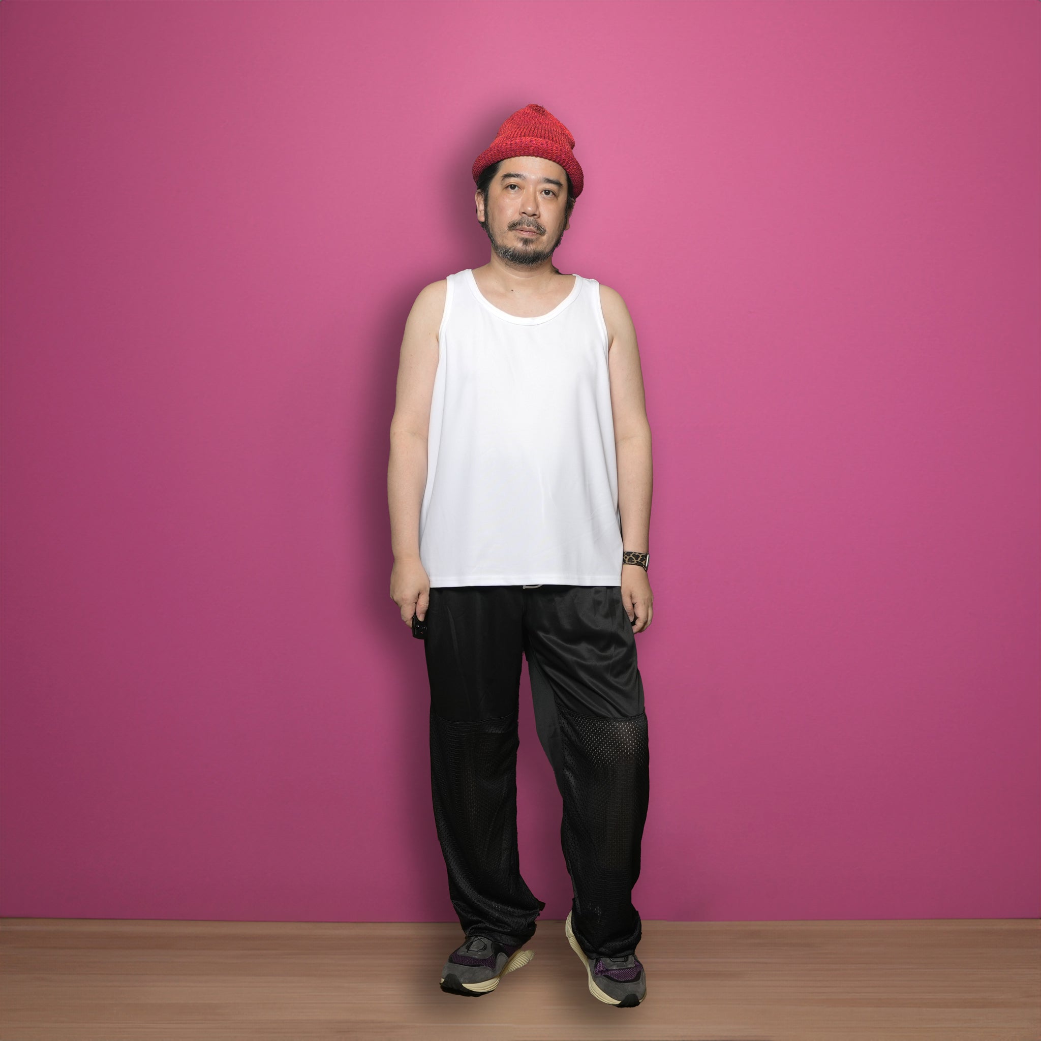 Dry Pique Tank Top 100% Polyester | Color:White/Black/Navy | Size:M/L | 【SMOKE T ONE_スモークトーン】【D-SPORT WEAR】【ネコポス選択可能】
