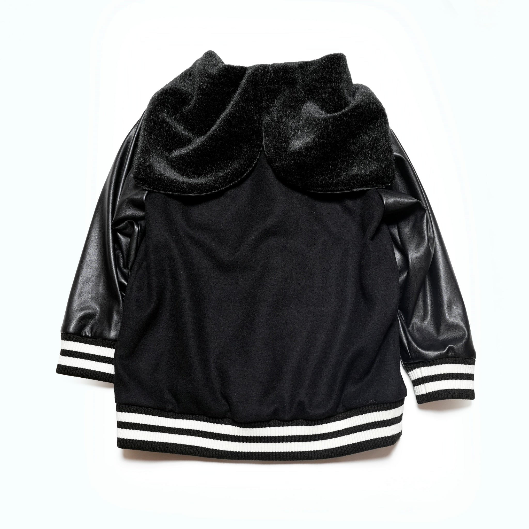 BSD24AW-05_BLACK | Flower Sailor Stadium Jacket | Color:Black【BEDSIDEDRAMA_ベッドサイドドラマ】