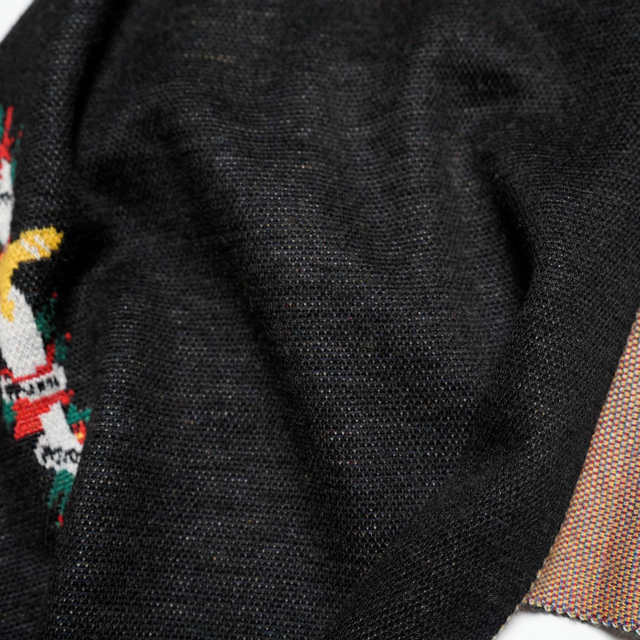 SF24AW-14_BLACK | Pangea Vietnam Jacket Knit Stole | Color:Black【STOF_ストフ】【archive】