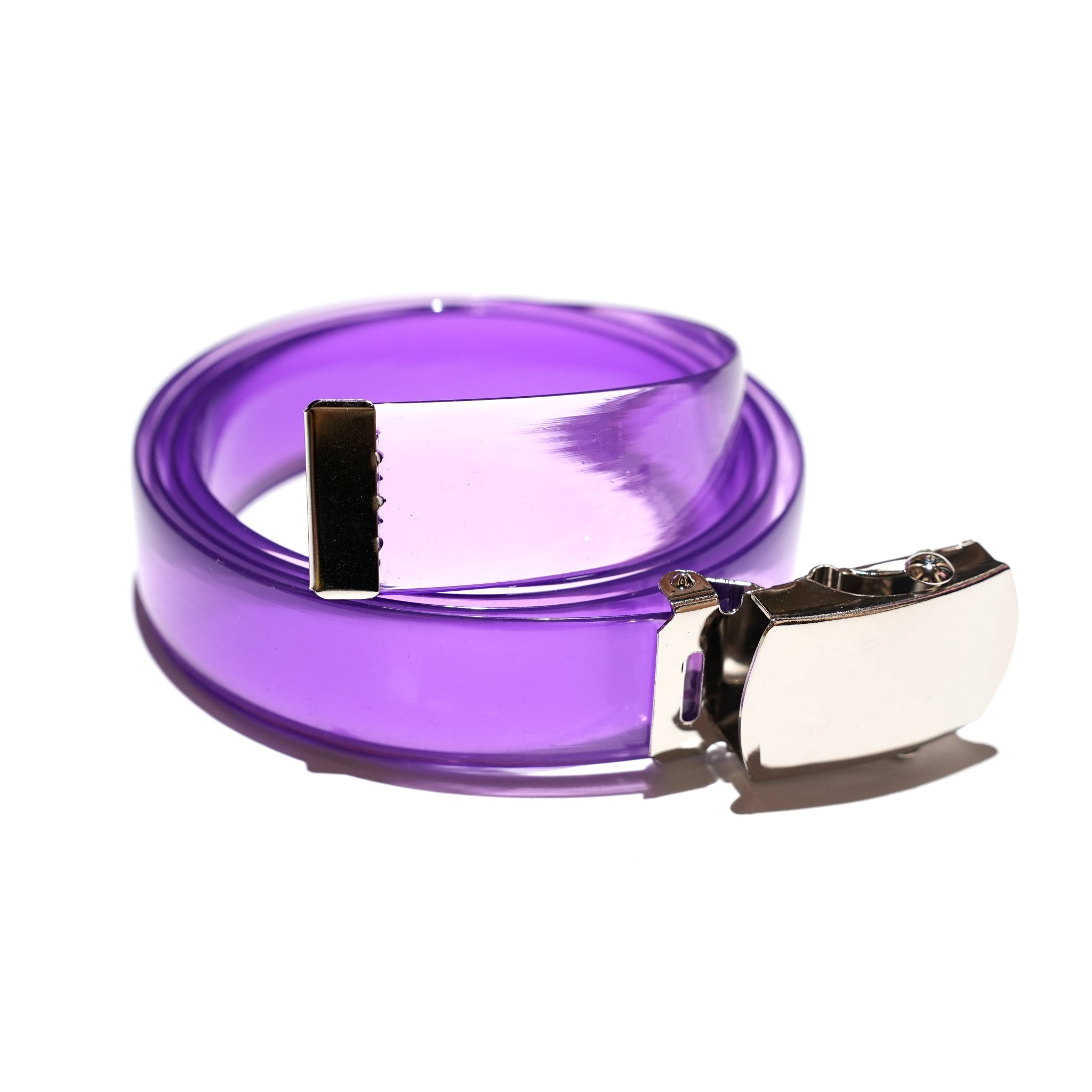 CLEAR PURPLE |  CLEAR BELT 25mm | 9色展開のクリアベルト | PIKE製 | ネコポス選択可能