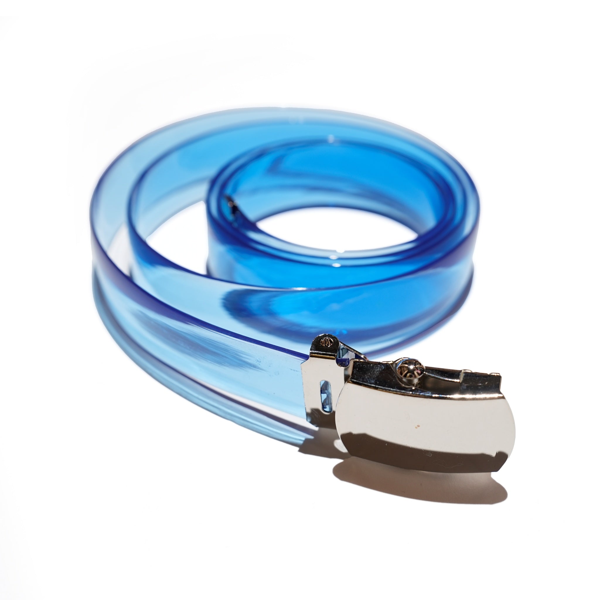 CLEAR Blue |  CLEAR BELT 25mm | 9色展開のクリアベルト | PIKE製 | ネコポス選択可能