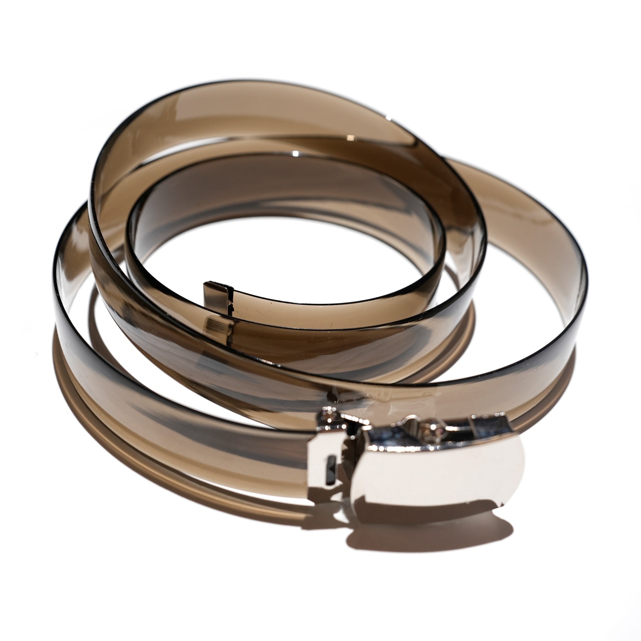 CLEAR BLACK |  CLEAR BELT 25mm | 9色展開のクリアベルト | PIKE製 | ネコポス選択可能