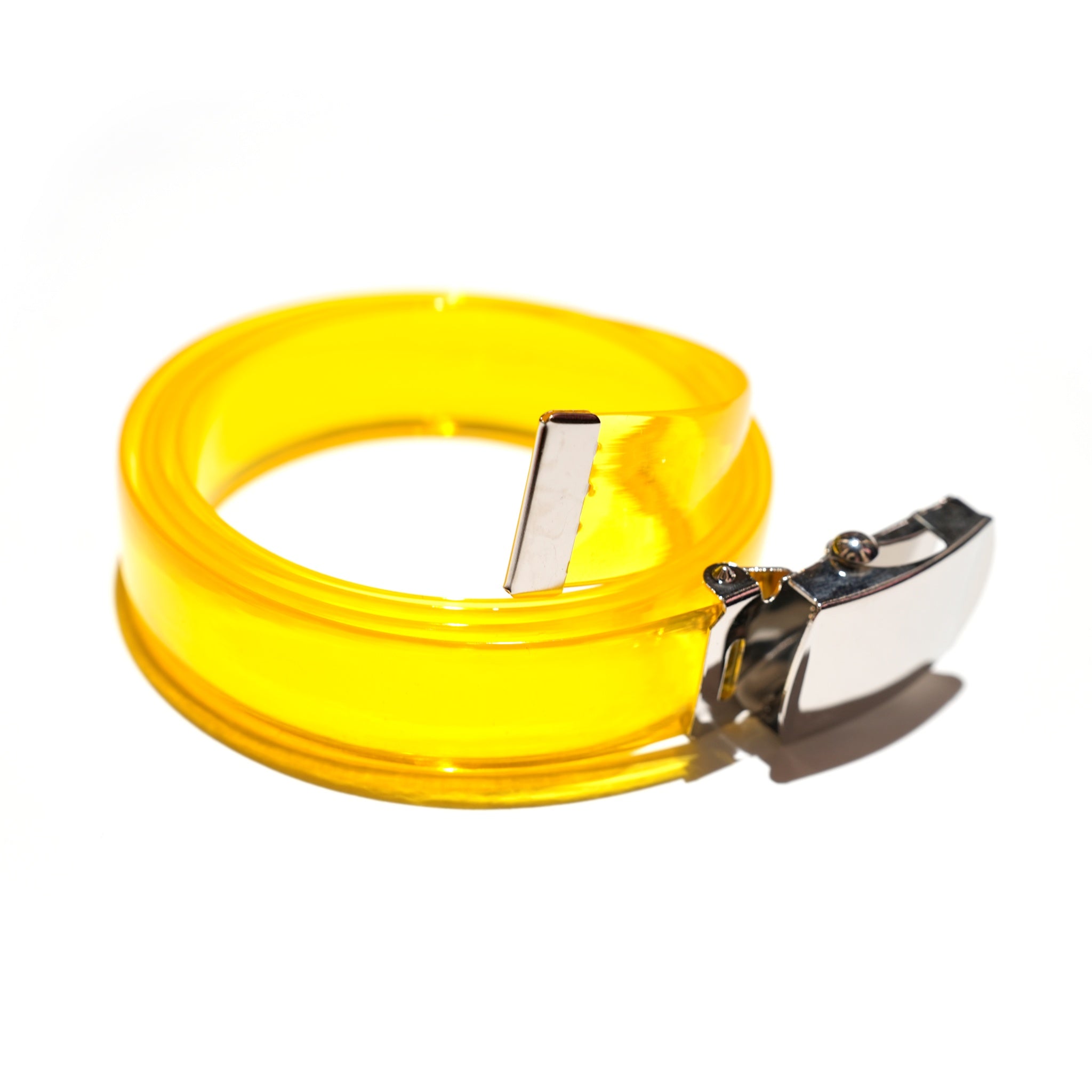 CLEAR YELLOW |  CLEAR BELT 25mm | 9色展開のクリアベルト | PIKE製 | ネコポス選択可能
