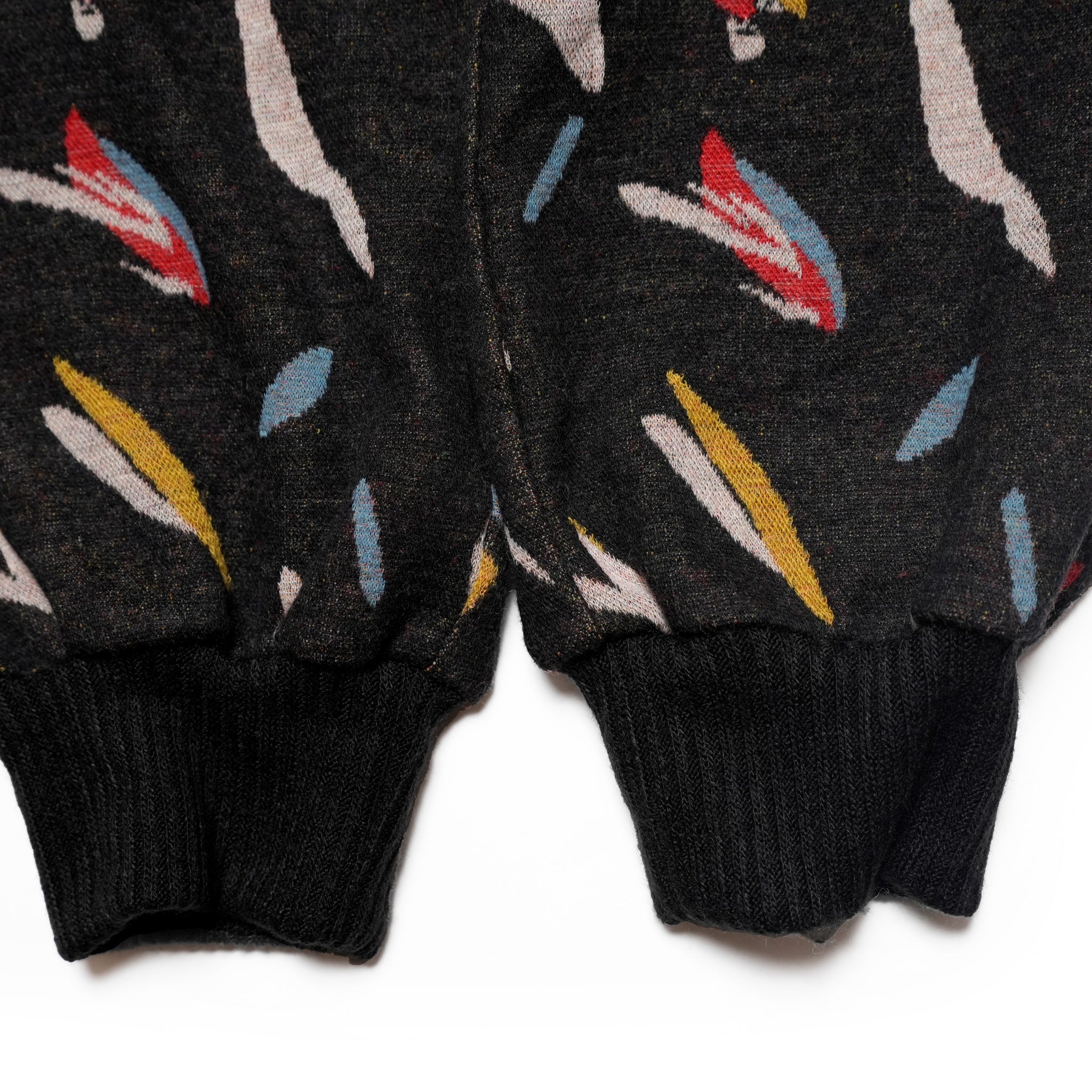 BSD24AW-17_COLOR BK | Flowers JQ Pants | Color:Color Bk【BEDSIDEDRAMA_ベッドサイドドラマ】【archive】