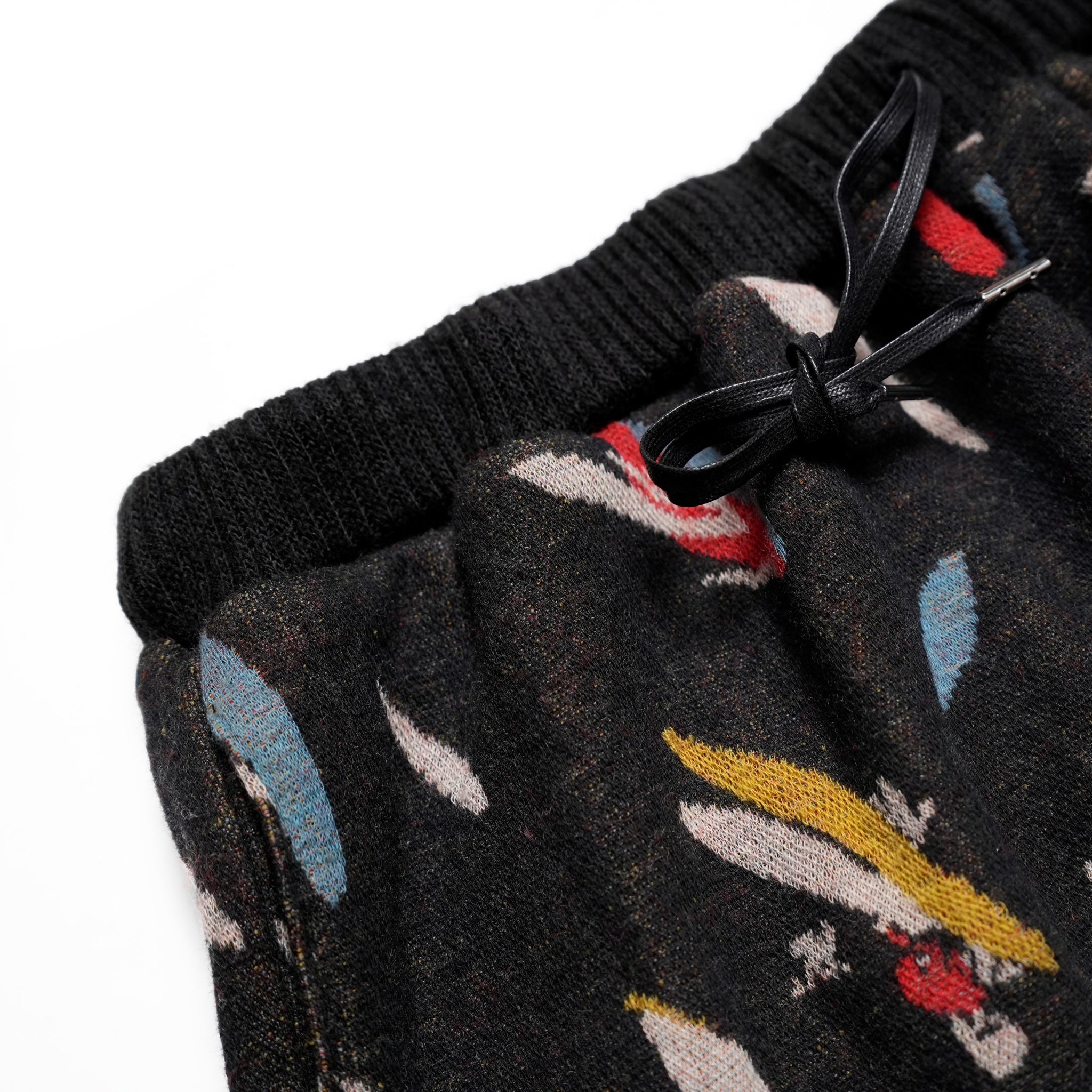 BSD24AW-17_COLOR BK | Flowers JQ Pants | Color:Color Bk【BEDSIDEDRAMA_ベッドサイドドラマ】【archive】