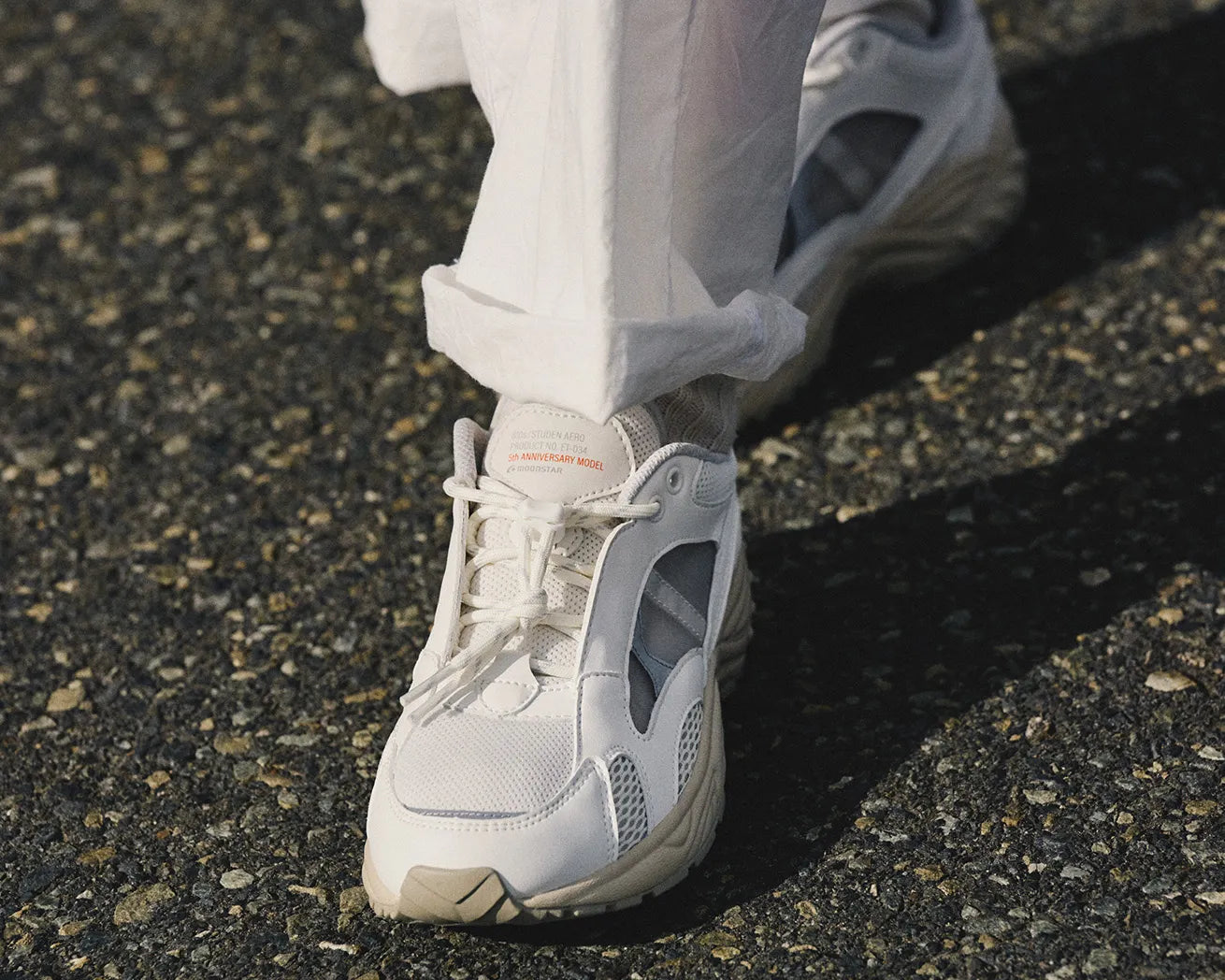 ET 034_White | Studen Aero | Color:White【810S_エイトテンス】【MOONSTAR_ムーンスター】