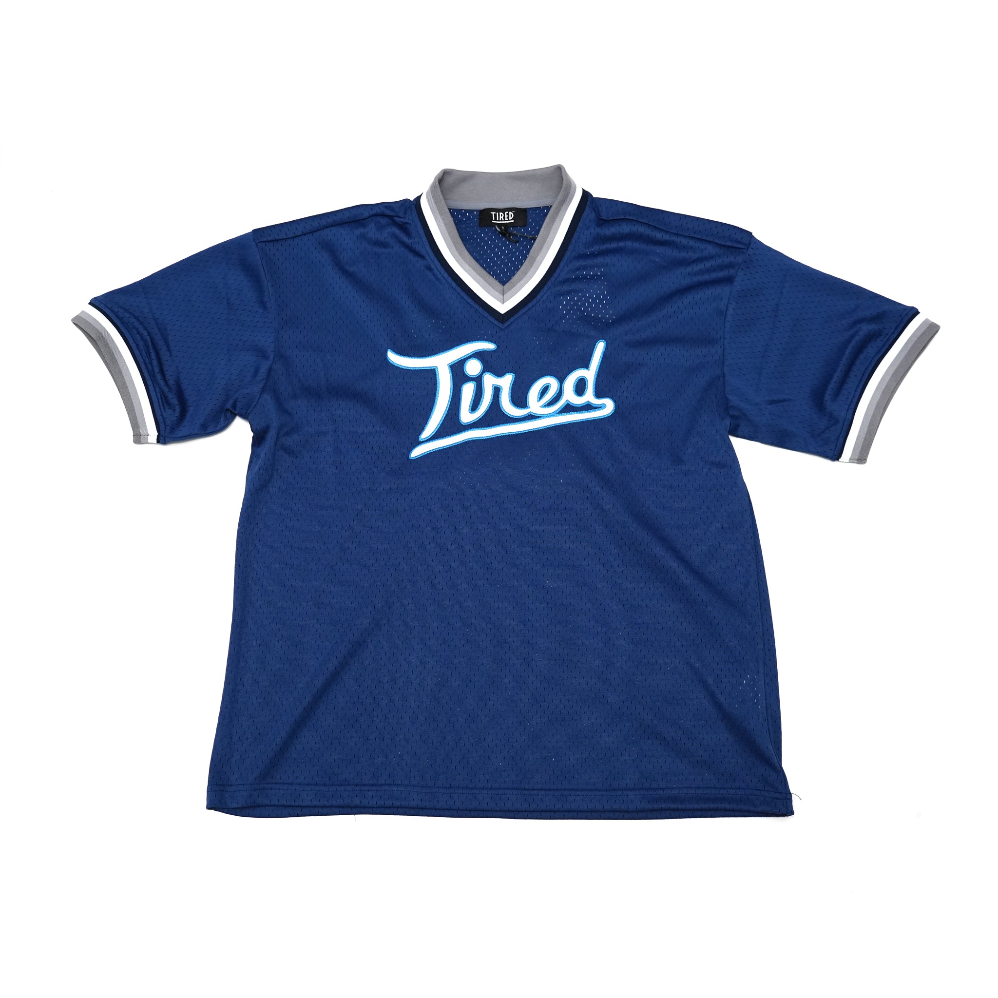 No:TS00131 | Name:ROUNDERS MESH BASEBALL JERSEY | Color:Navy【TIRED_タイレッド】