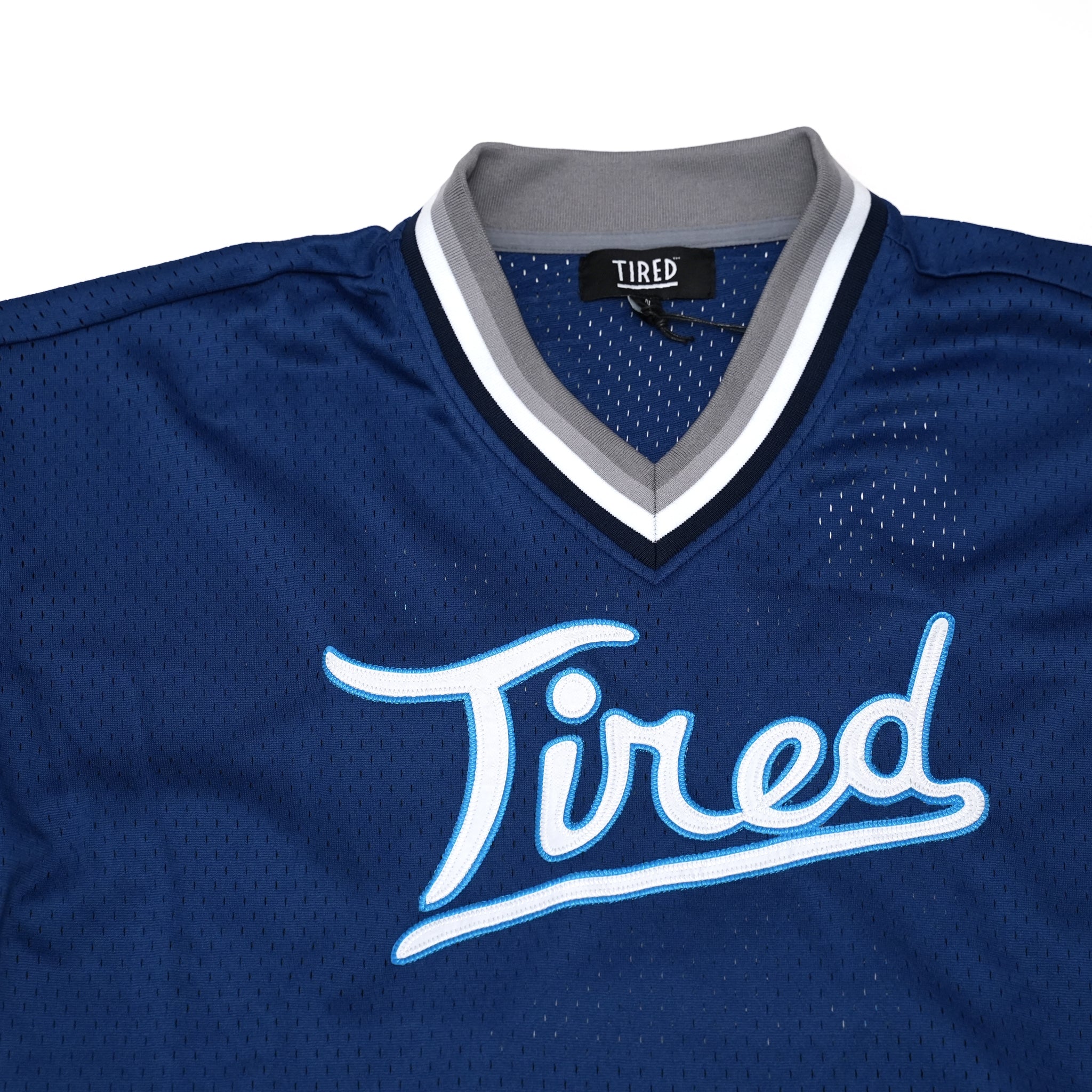 No:TS00131 | Name:ROUNDERS MESH BASEBALL JERSEY | Color:Navy【TIRED_タイレッド】