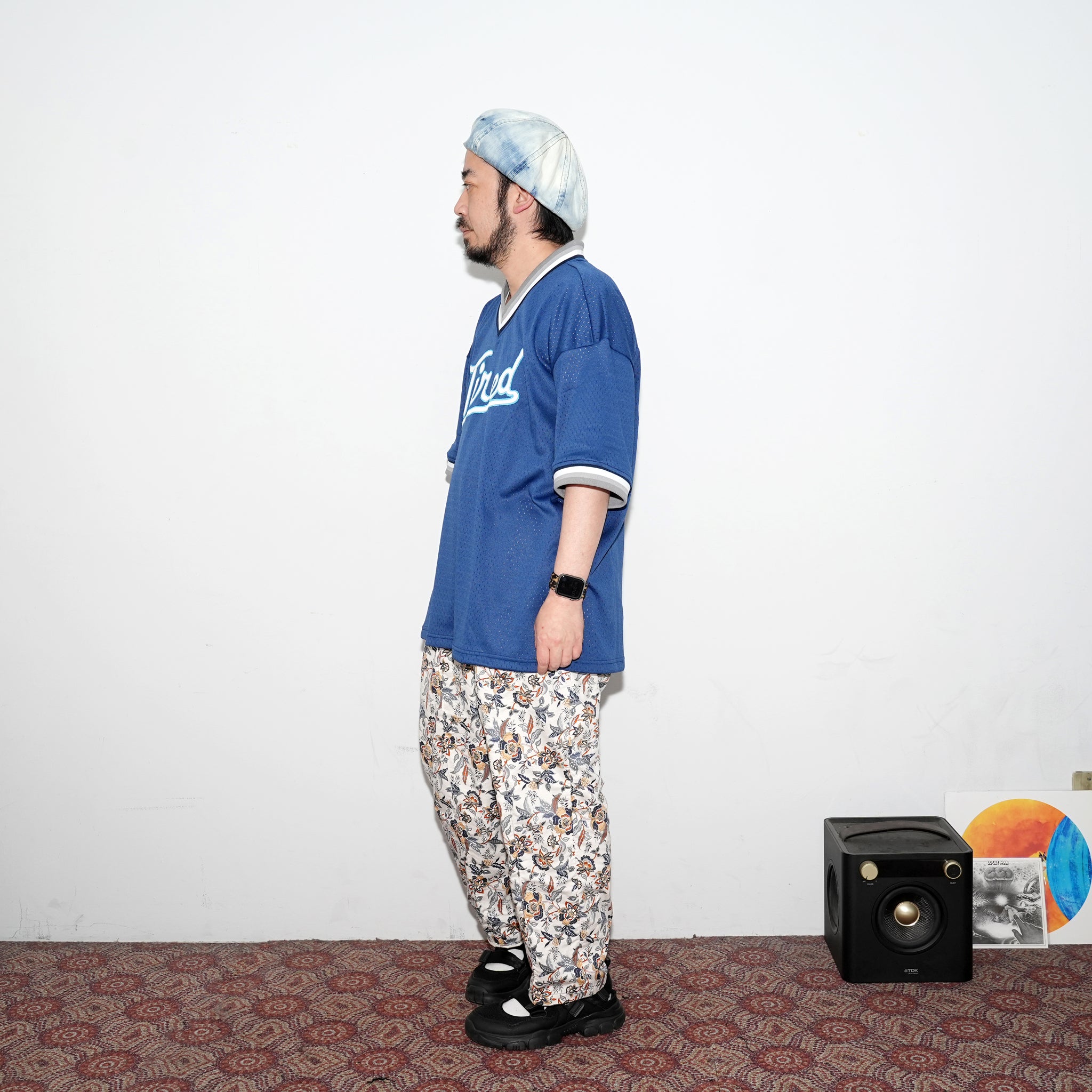 No:TS00131 | Name:ROUNDERS MESH BASEBALL JERSEY | Color:Navy【TIRED_タイレッド】