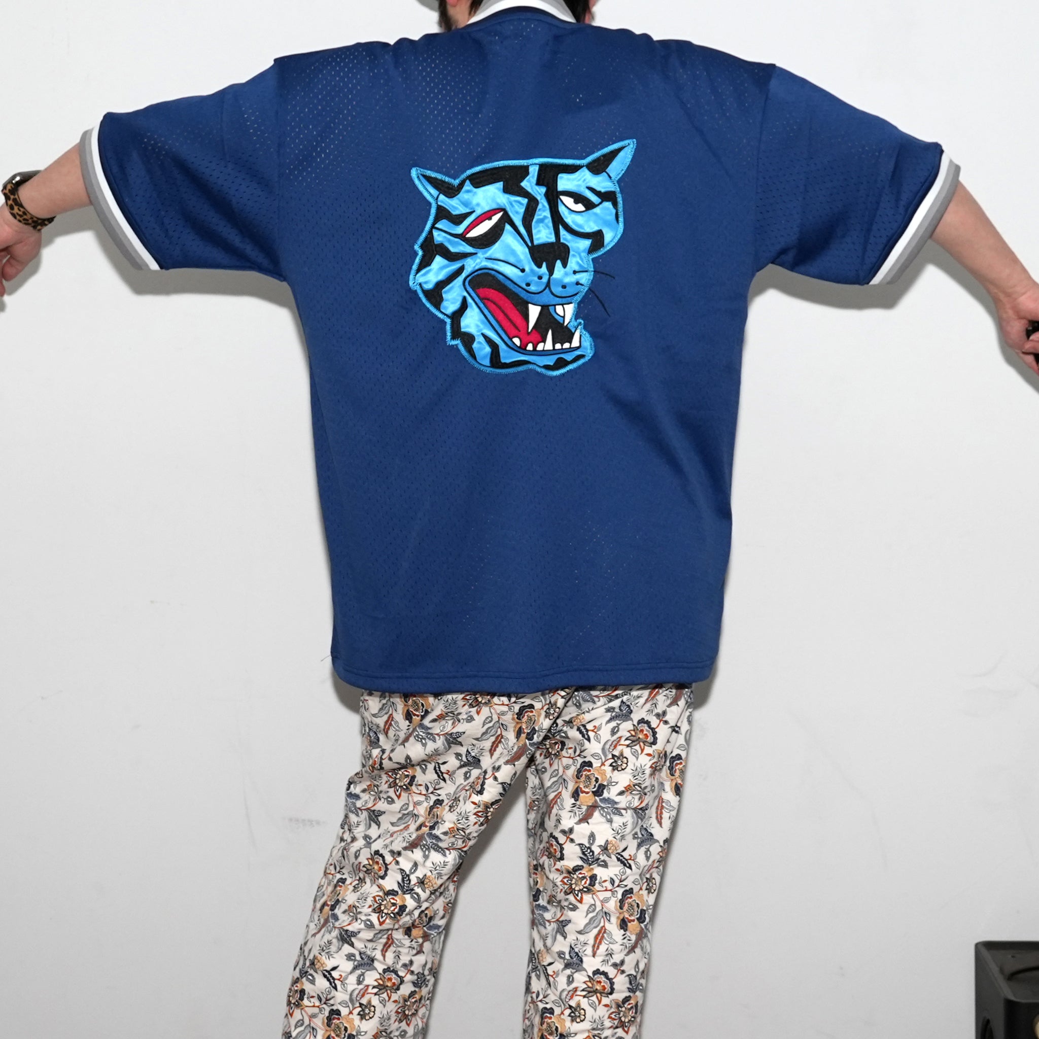 No:TS00131 | Name:ROUNDERS MESH BASEBALL JERSEY | Color:Navy【TIRED_タイレッド】