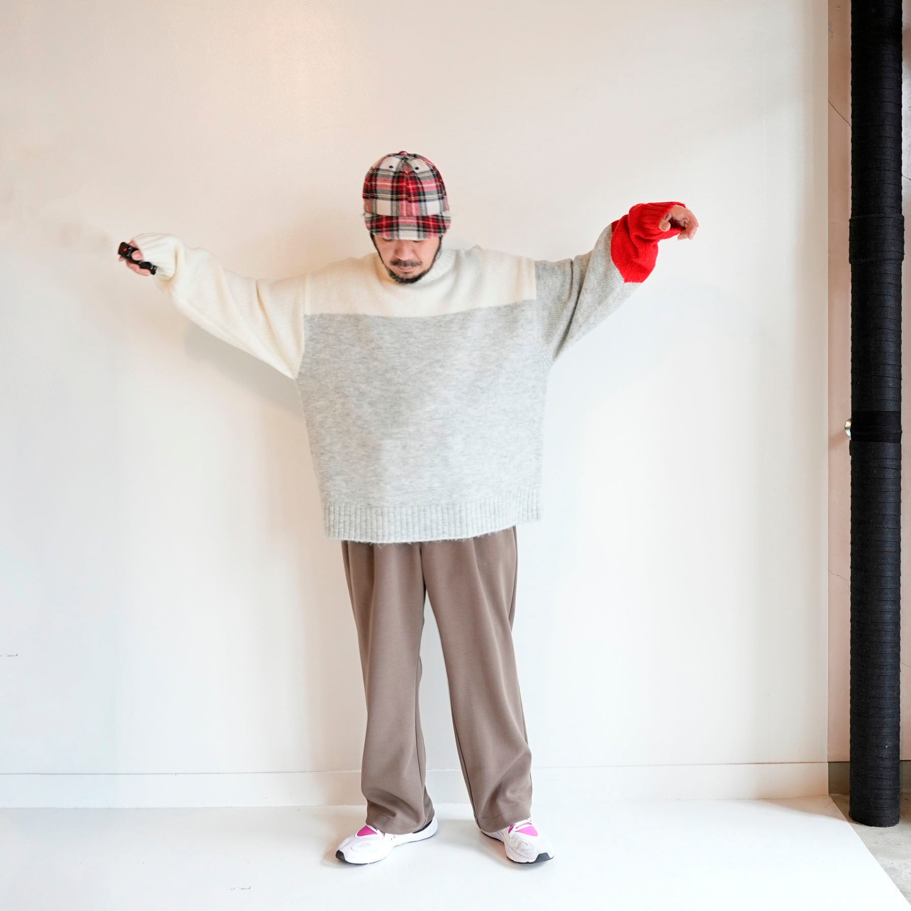 VOO-1208_ASH | VOOHAIR JUMPER | Color:Ash【VOO_ヴォー】