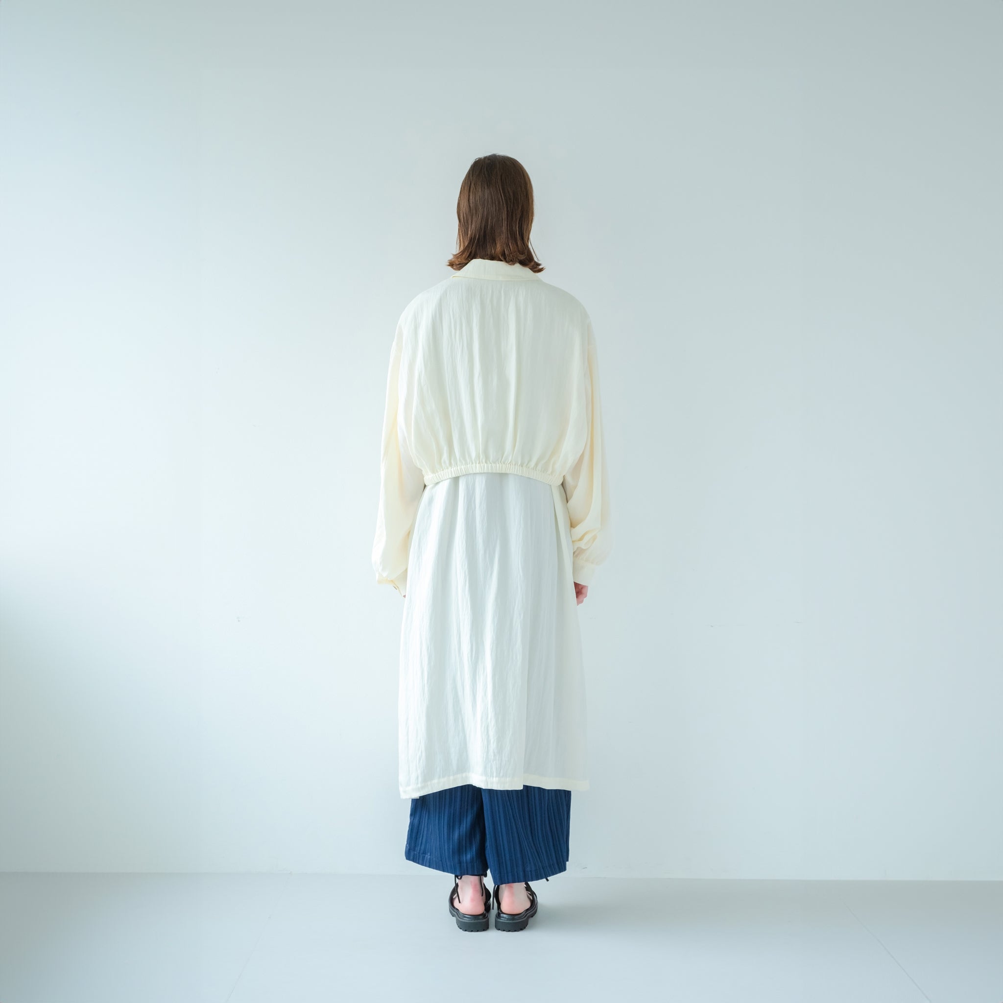 No:WHT24HJK4031 | Name:LAYERED BALLOON COAT | Color:White/Black/Woodland【WHYTO_ホワイト】【入荷予定アイテム・入荷連絡可能】