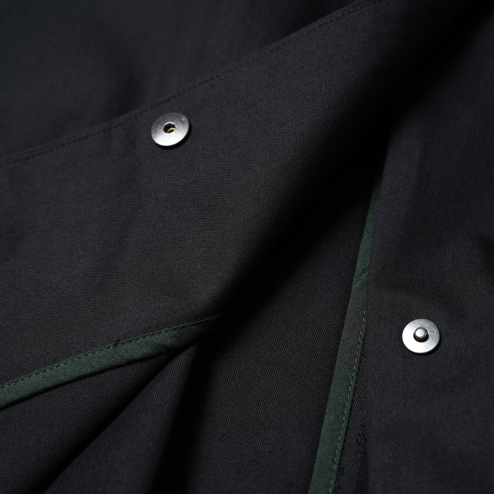 No:WHT23FJK4026_b | Name:Tent Line Coat | Color:Black【WHYTO _ホワイト】
