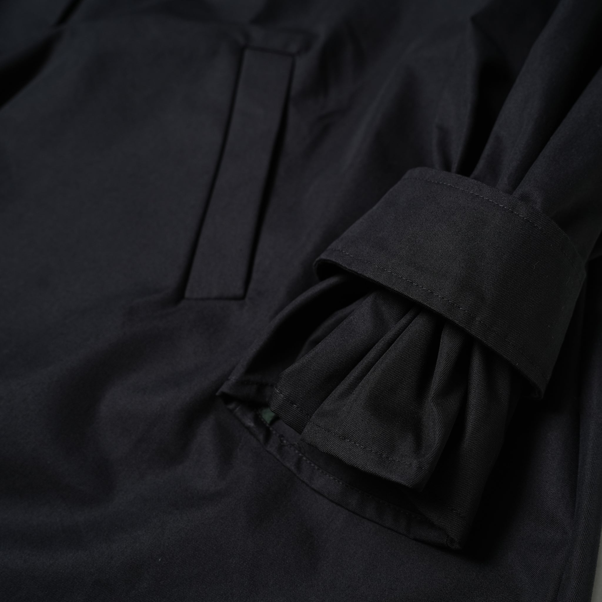 No:WHT23FJK4026_b | Name:Tent Line Coat | Color:Black【WHYTO _ホワイト】
