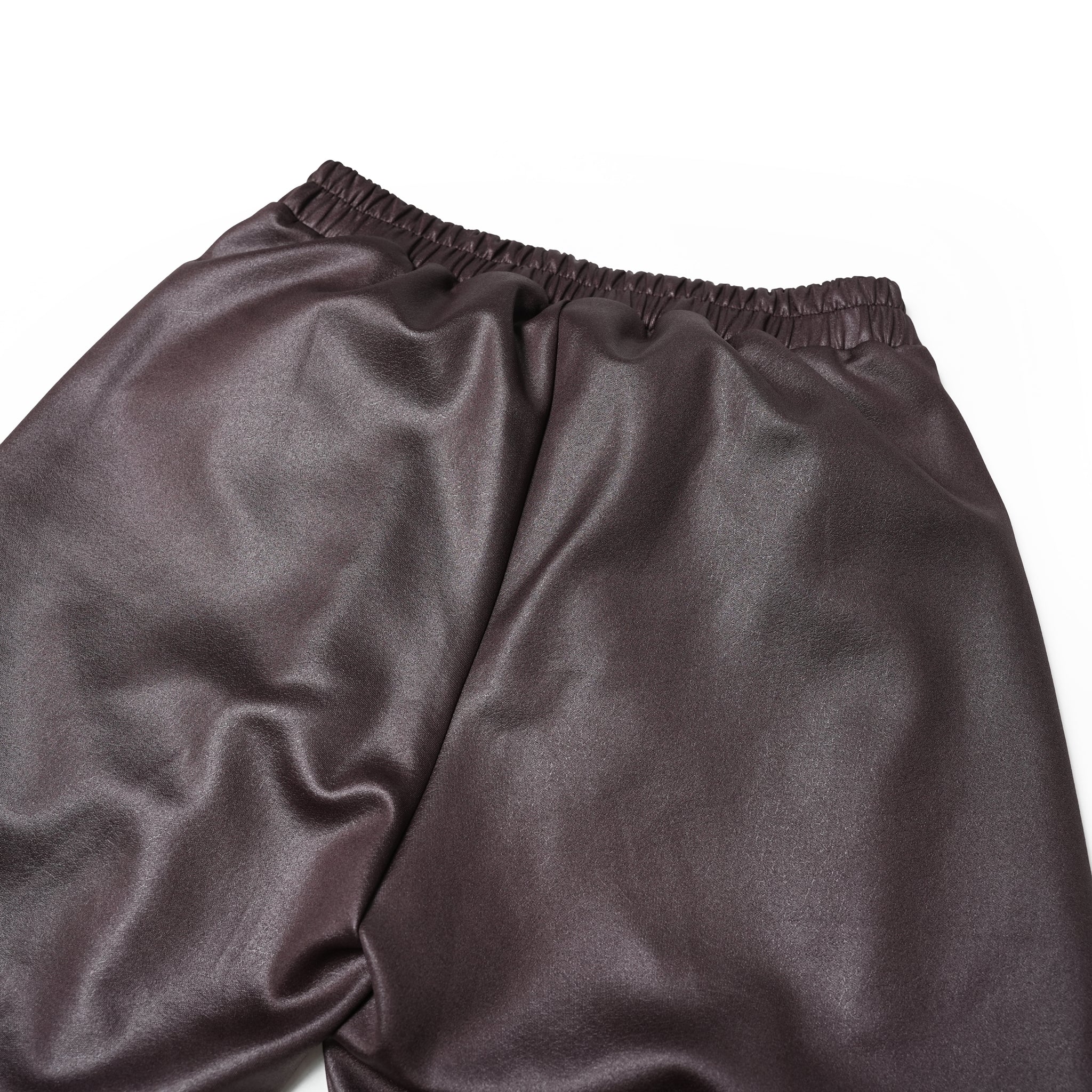 No:WHT23FPT4034 | Name:Leather Like Shirring Jodhpurs | Color:Black/Brown【WHYTO _ホワイト】