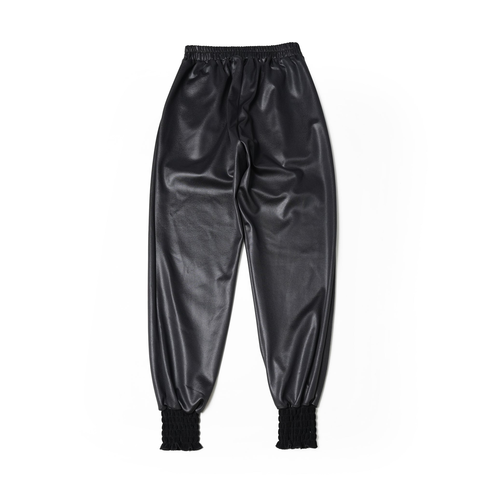 No:WHT23FPT4034 | Name:Leather Like Shirring Jodhpurs | Color:Black/Brown【WHYTO _ホワイト】