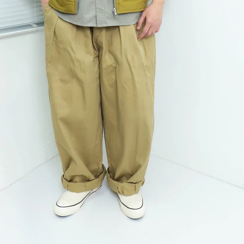No:#590 | Name:FW23-BIG UNISEX BALLOON PANTS | Color:Khaki | Size:Free【WORKWARE】
