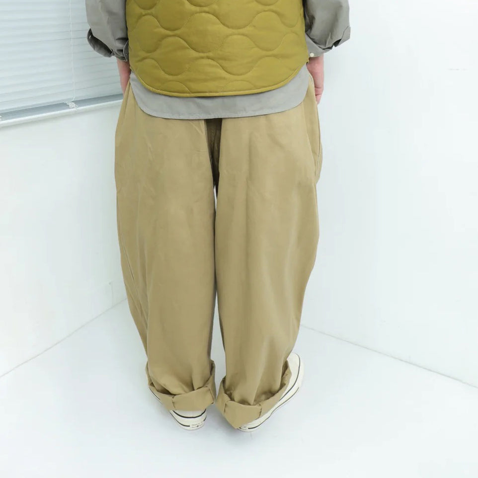 No:#590 | Name:FW23-BIG UNISEX BALLOON PANTS | Color:Khaki | Size:Free【WORKWARE】
