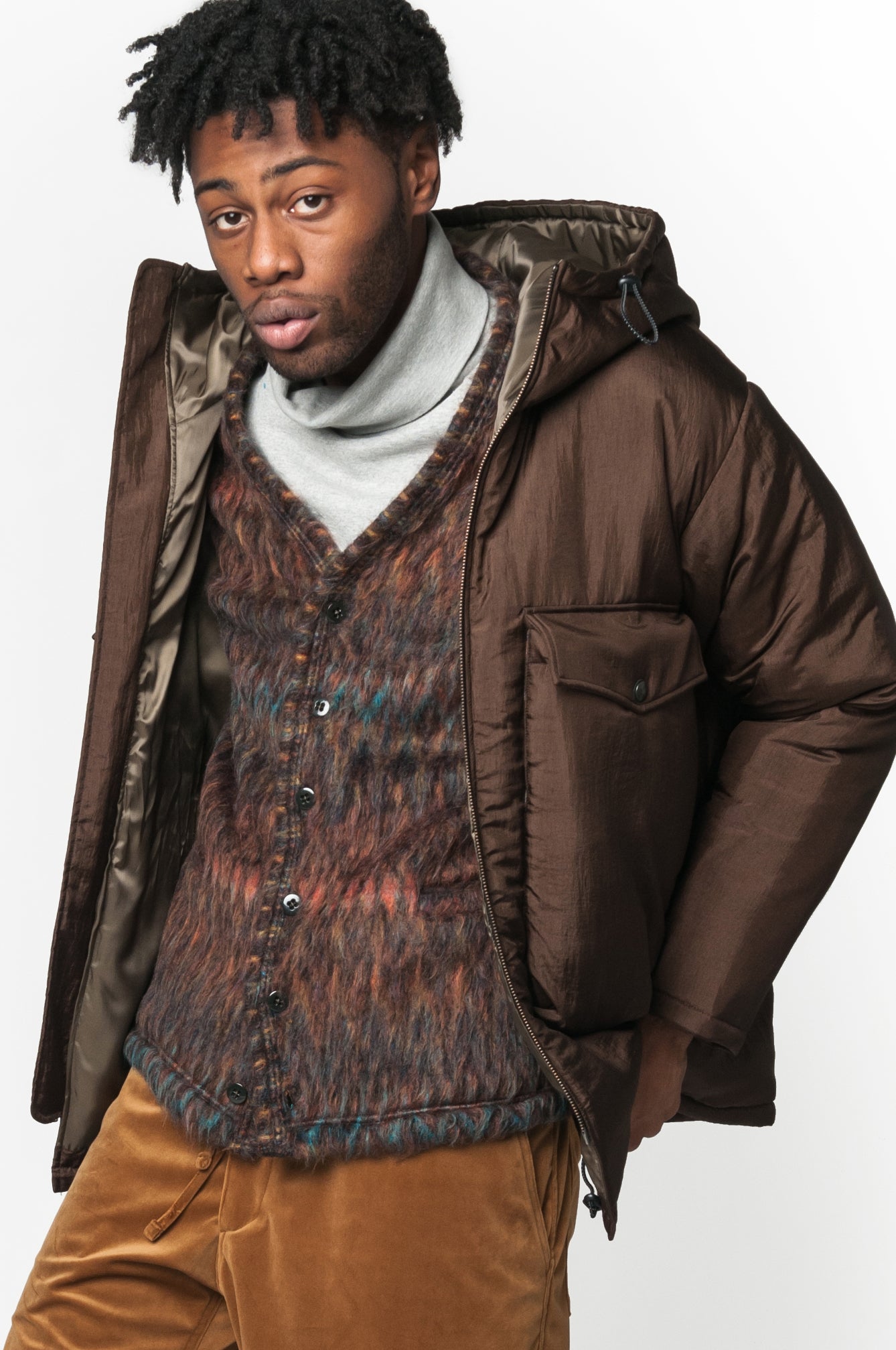 No:M28011 | Name:NYC Car Coat | Color:Taslan Nylon Brown | Style: 【MONITALY】-MONITALY-ADDICTION FUKUOKA