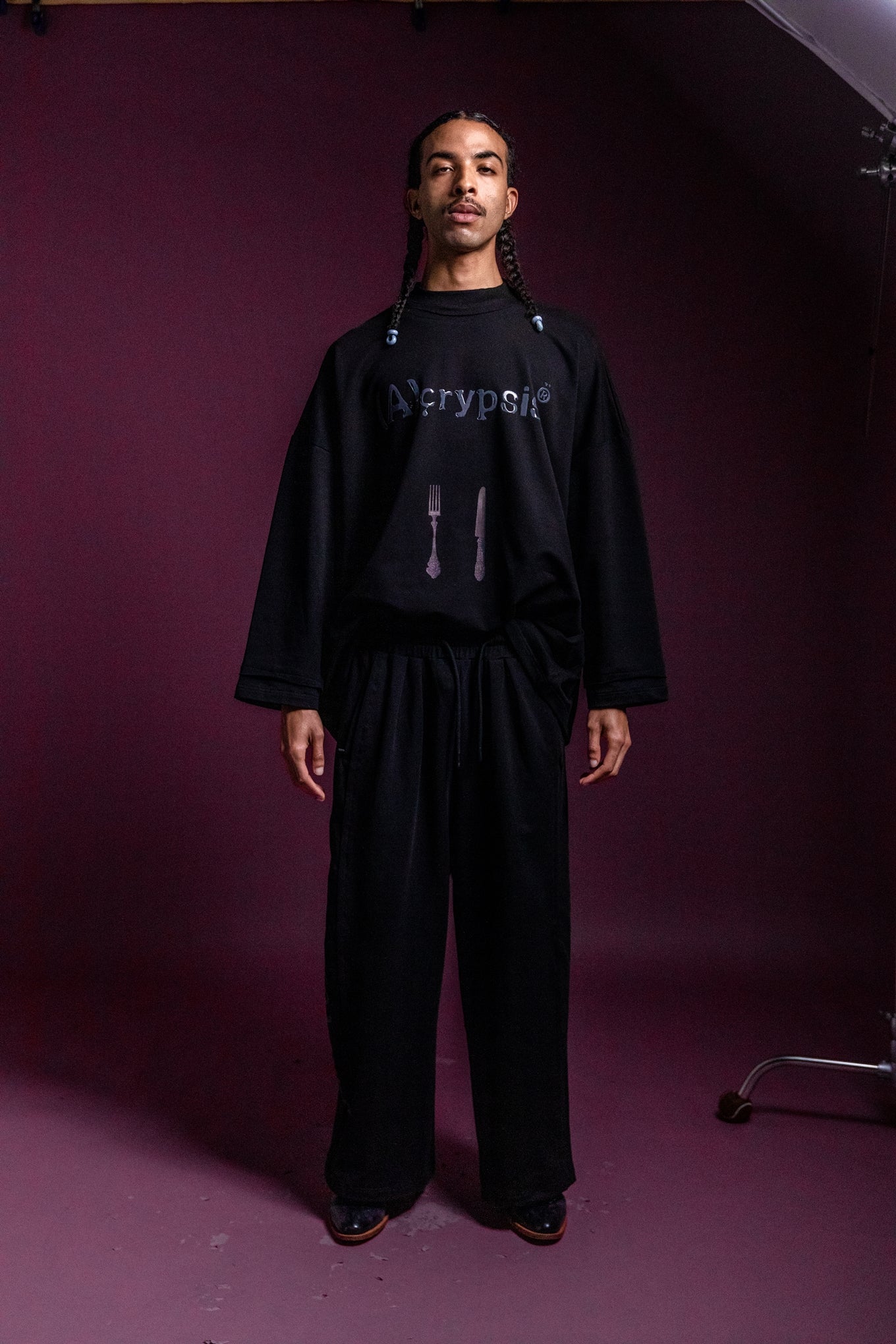 No:SNS23-SP-P01black | Name:2023A/W Tokyo Fashion Week Limited Project / "Koppers Truffle Black Cream" Two Piece Drawstring Pants | Color:Black【SEIVSON_セイブソン】【(A)crypsis_エイクライプシス】【archive】