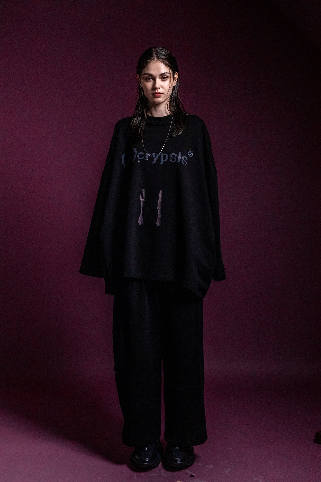 No:SNS23-SP-P01black | Name:2023A/W Tokyo Fashion Week Limited Project / "Koppers Truffle Black Cream" Two Piece Drawstring Pants | Color:Black【SEIVSON_セイブソン】【(A)crypsis_エイクライプシス】【archive】