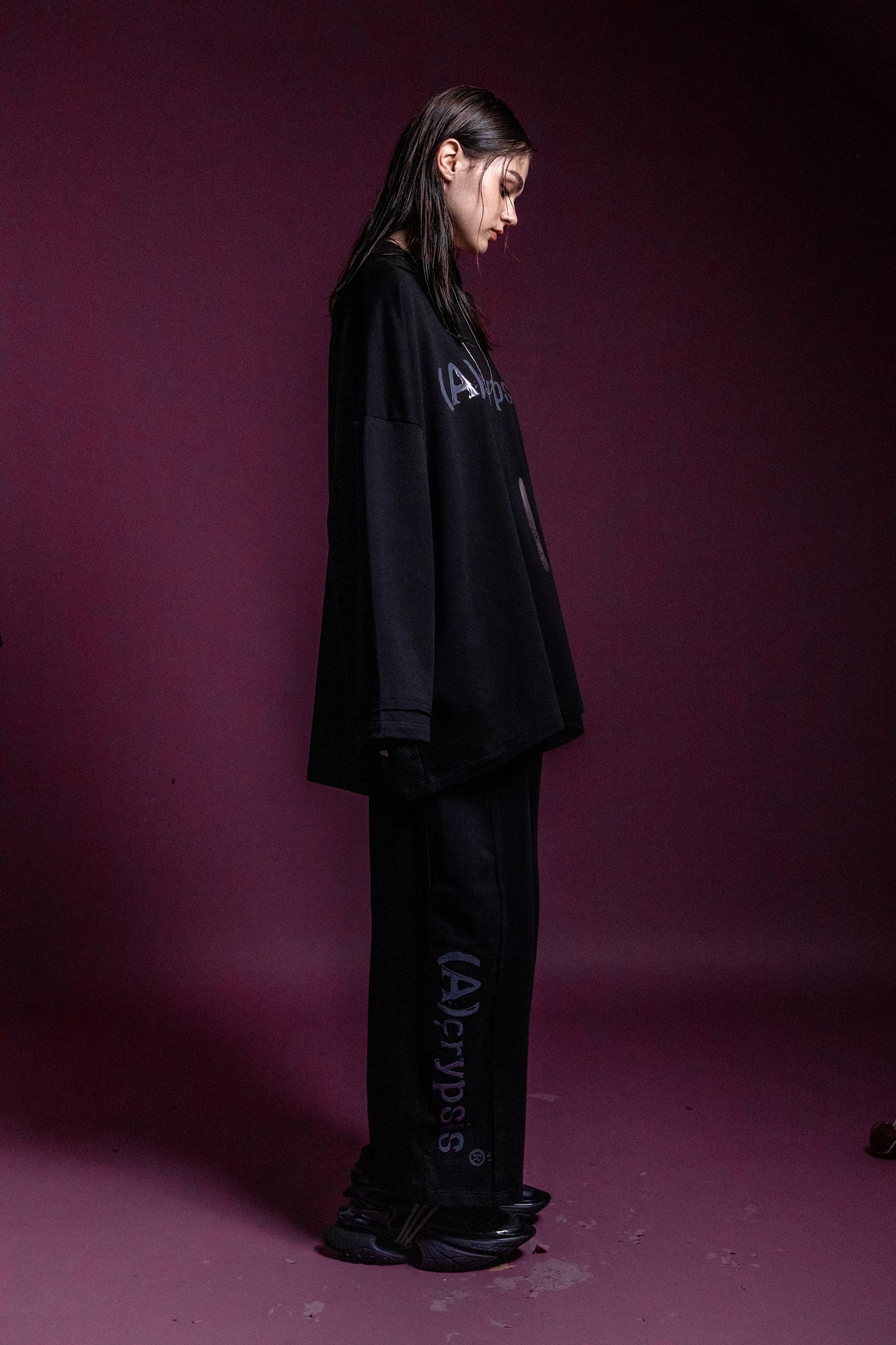 No:SNS23-SP-P01black | Name:2023A/W Tokyo Fashion Week Limited Project / "Koppers Truffle Black Cream" Two Piece Drawstring Pants | Color:Black【SEIVSON_セイブソン】【(A)crypsis_エイクライプシス】【archive】