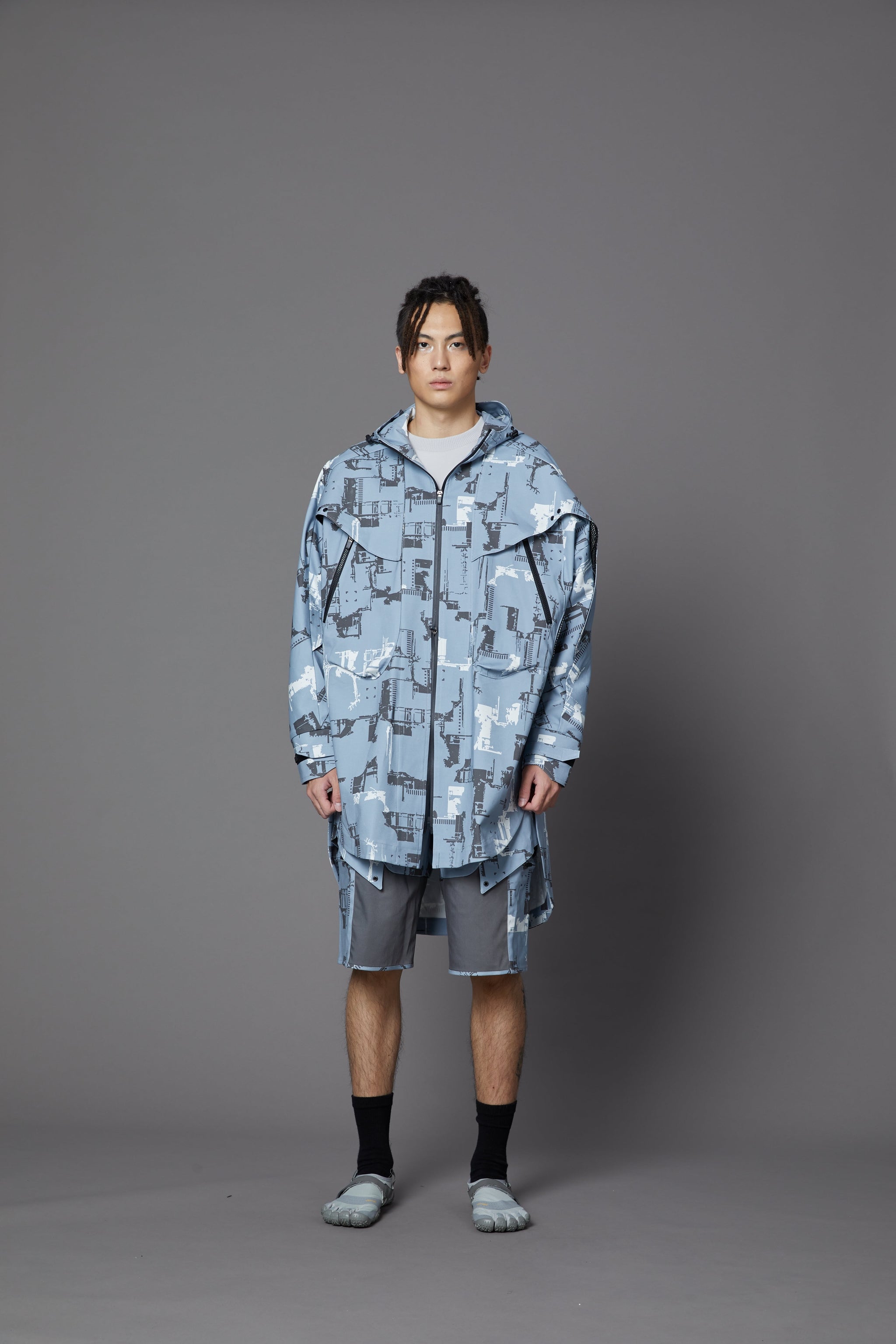 No:WDM16R0821A | Name:Mutation Signature Oversize Jacket | Color:Aqua【WEAVISM_ウィーヴィズム】