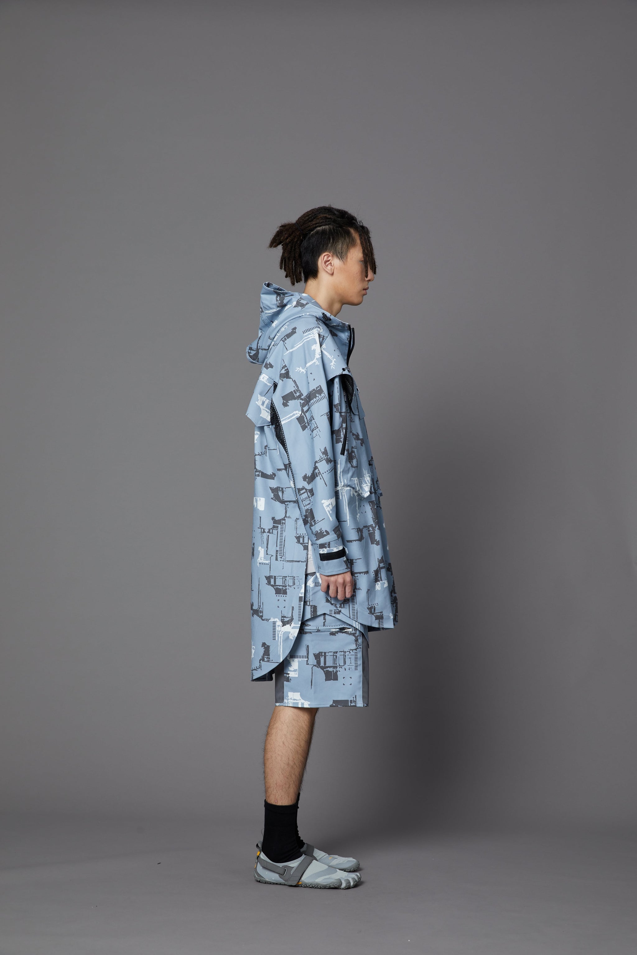 No:WDM16R0821A | Name:Mutation Signature Oversize Jacket | Color:Aqua【WEAVISM_ウィーヴィズム】【archive】