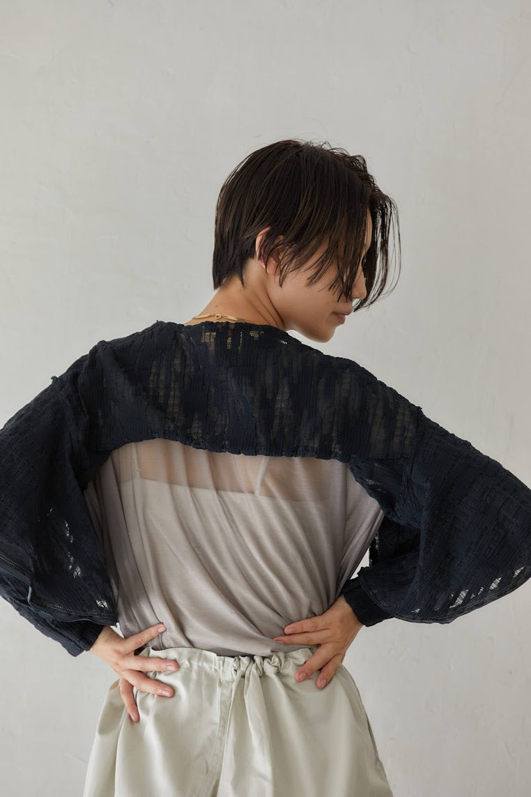 ボタニカルレースボレロ – Wht/Blk | REHERSALL