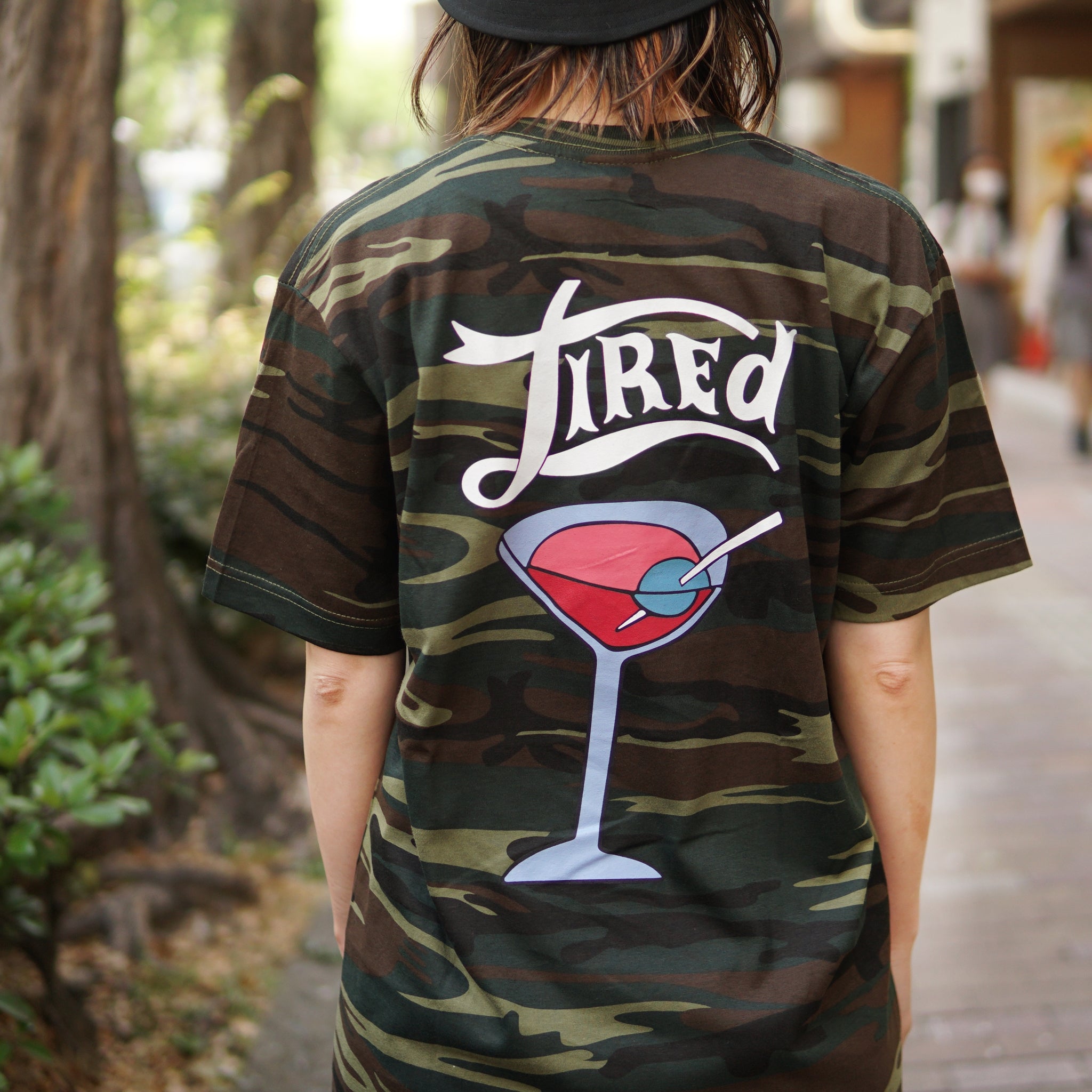 TS00162 | DIRTY MARTINI S/S TEE | Color:Camo【TIRED_タイレッド】【ネコポス選択可能】