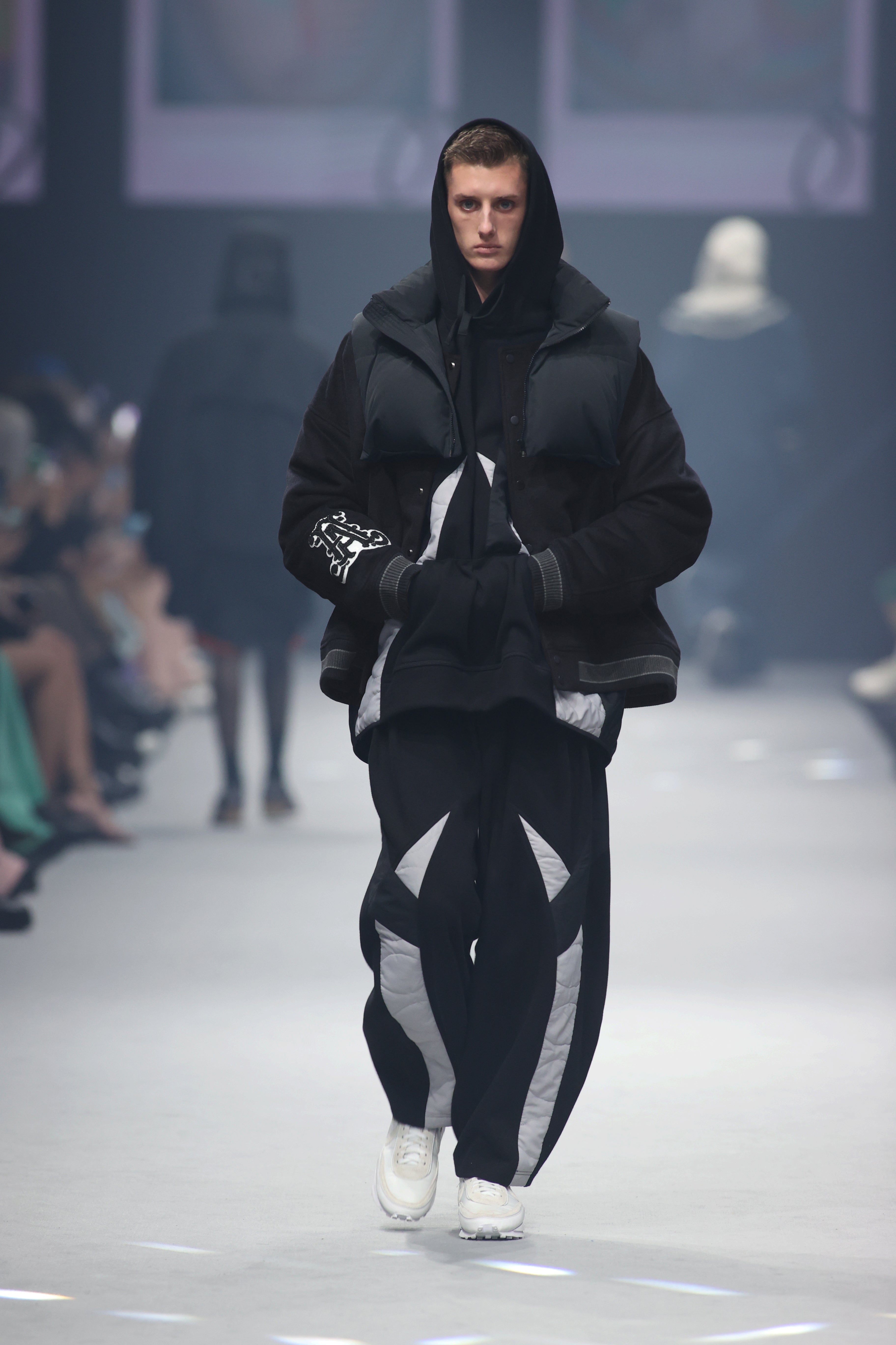 No:ACRS23-P01| Name: 2023 Collection Flower Mantis Collection French cotton heavy quilted cotton padded pants | Color:Black | Size:Free【(A)CRYPSIS®】【SEIVSON_セイヴソン】【archive】