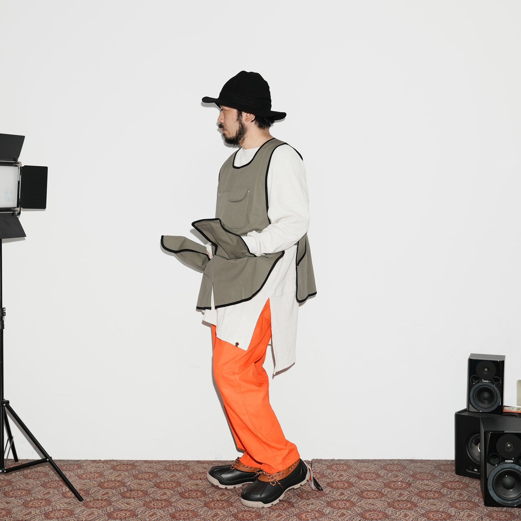 K-123N | アウトドアエプロン | Color:KH/BK  BK/BK  CA/CA【ROOMS_ルームス】