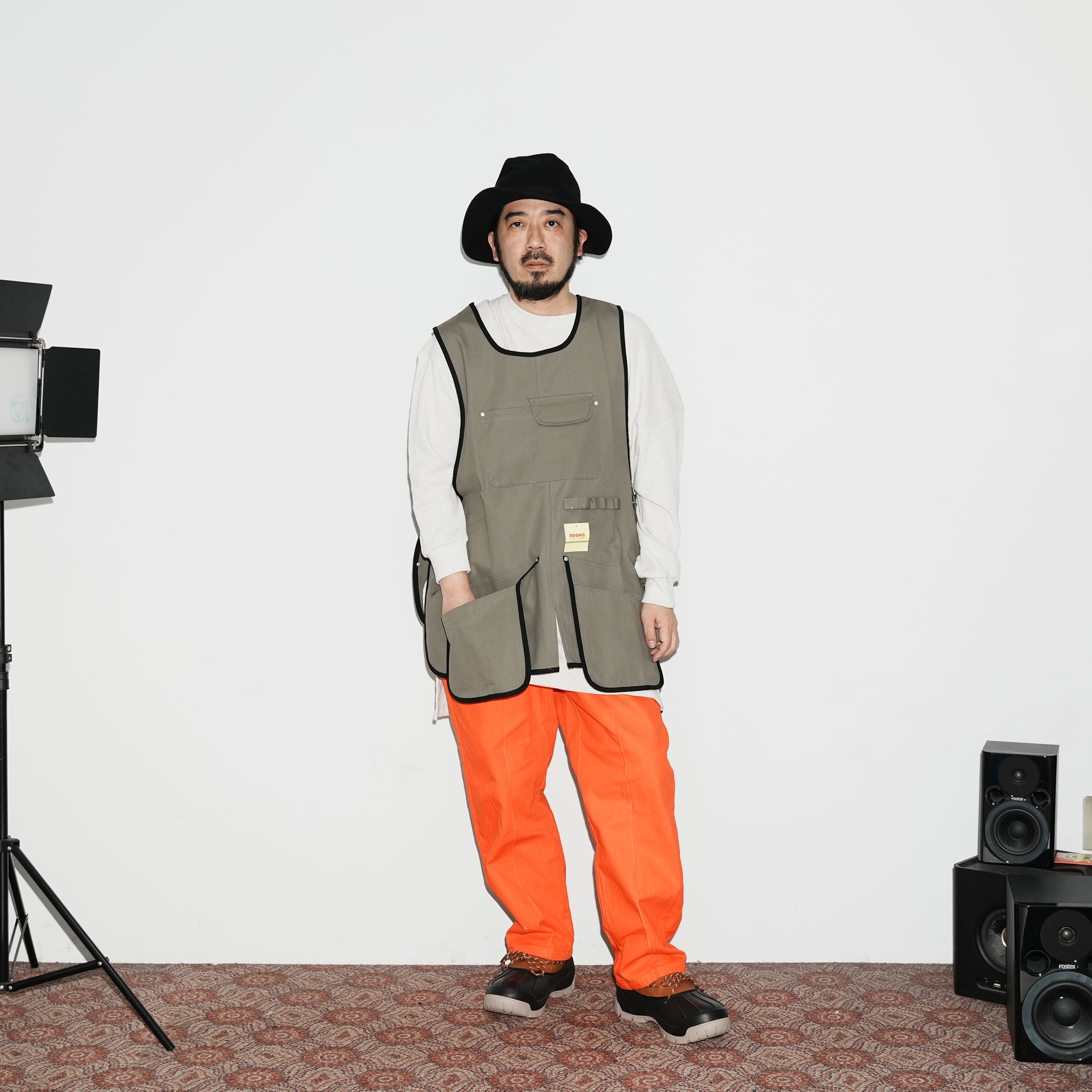 K-123N | アウトドアエプロン | Color:KH/BK BK/BK CA/CA【ROOMS_ルームス】